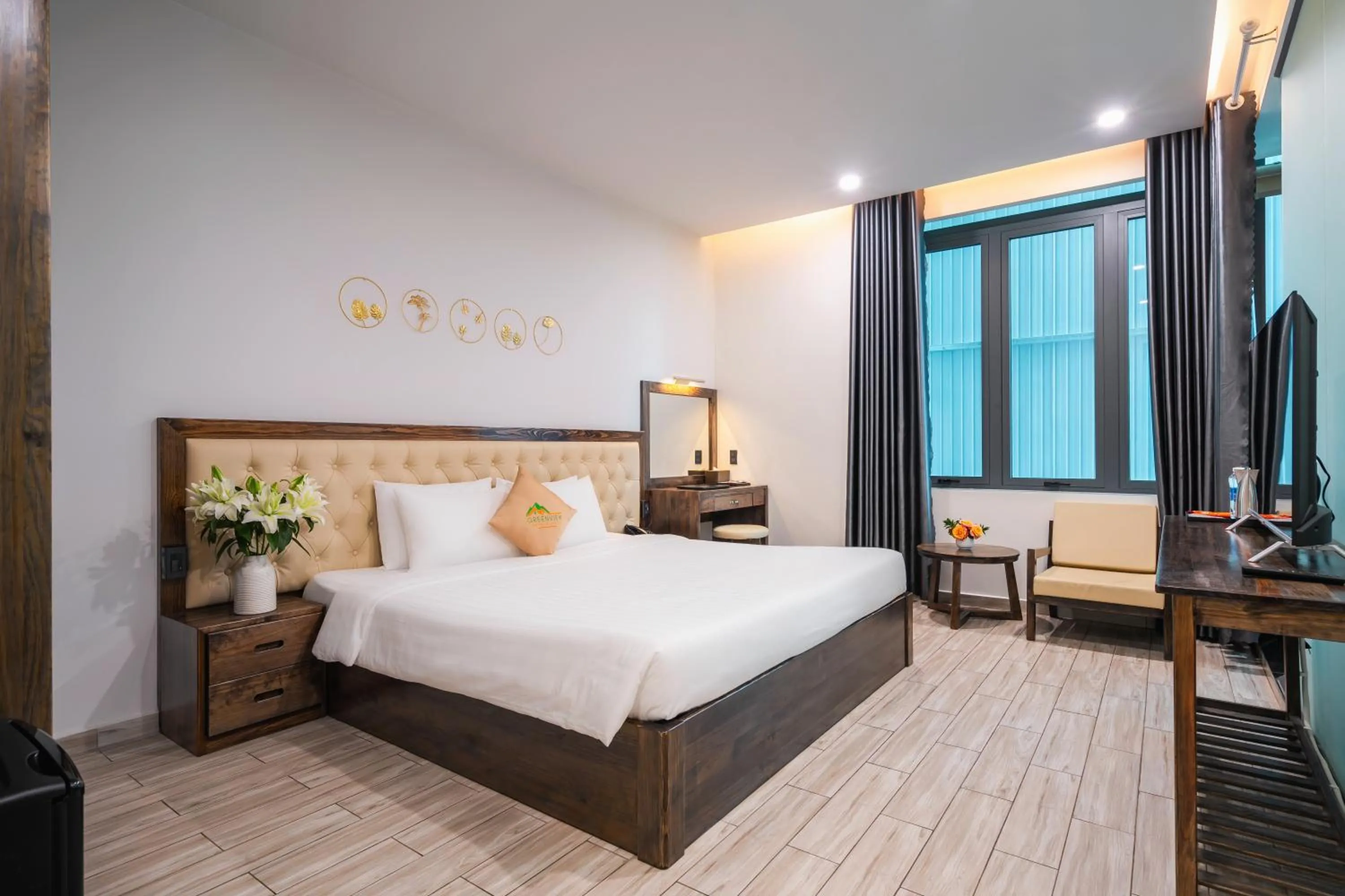 Bed in Greenview City Hotel