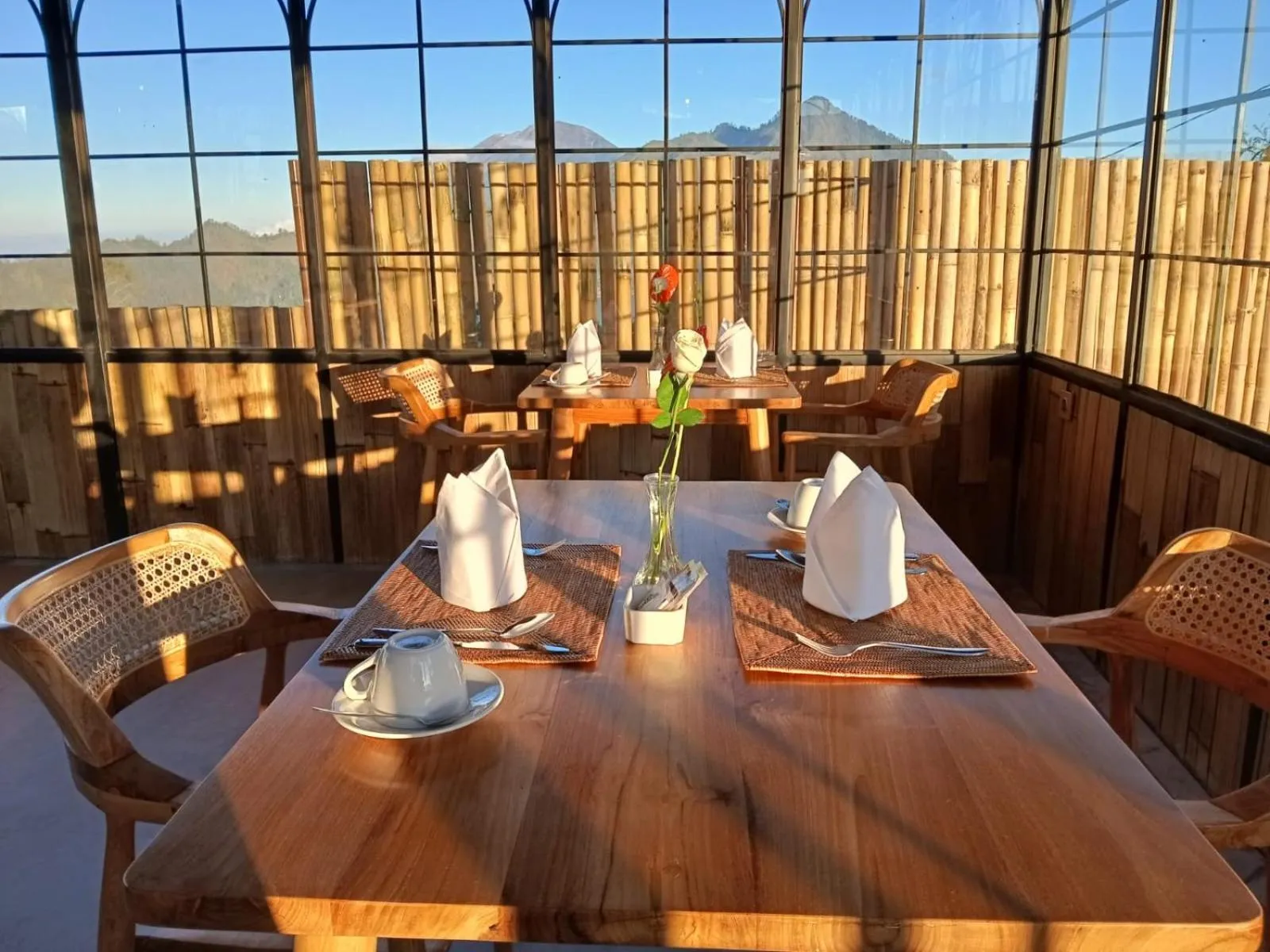 Restaurant/places to eat in The Dewi Eco Bamboo Villa