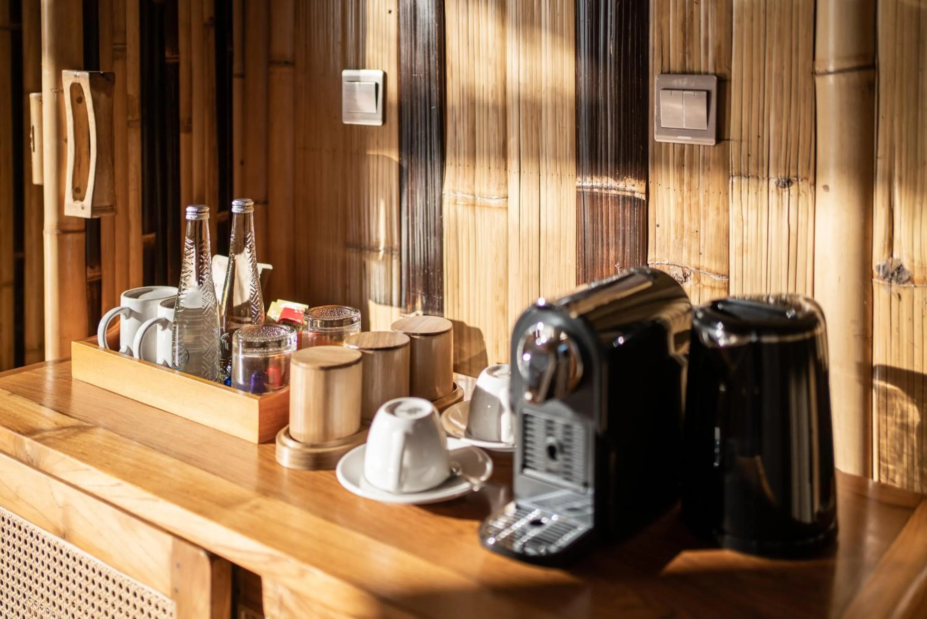 Coffee/tea facilities in The Dewi Eco Bamboo Villa