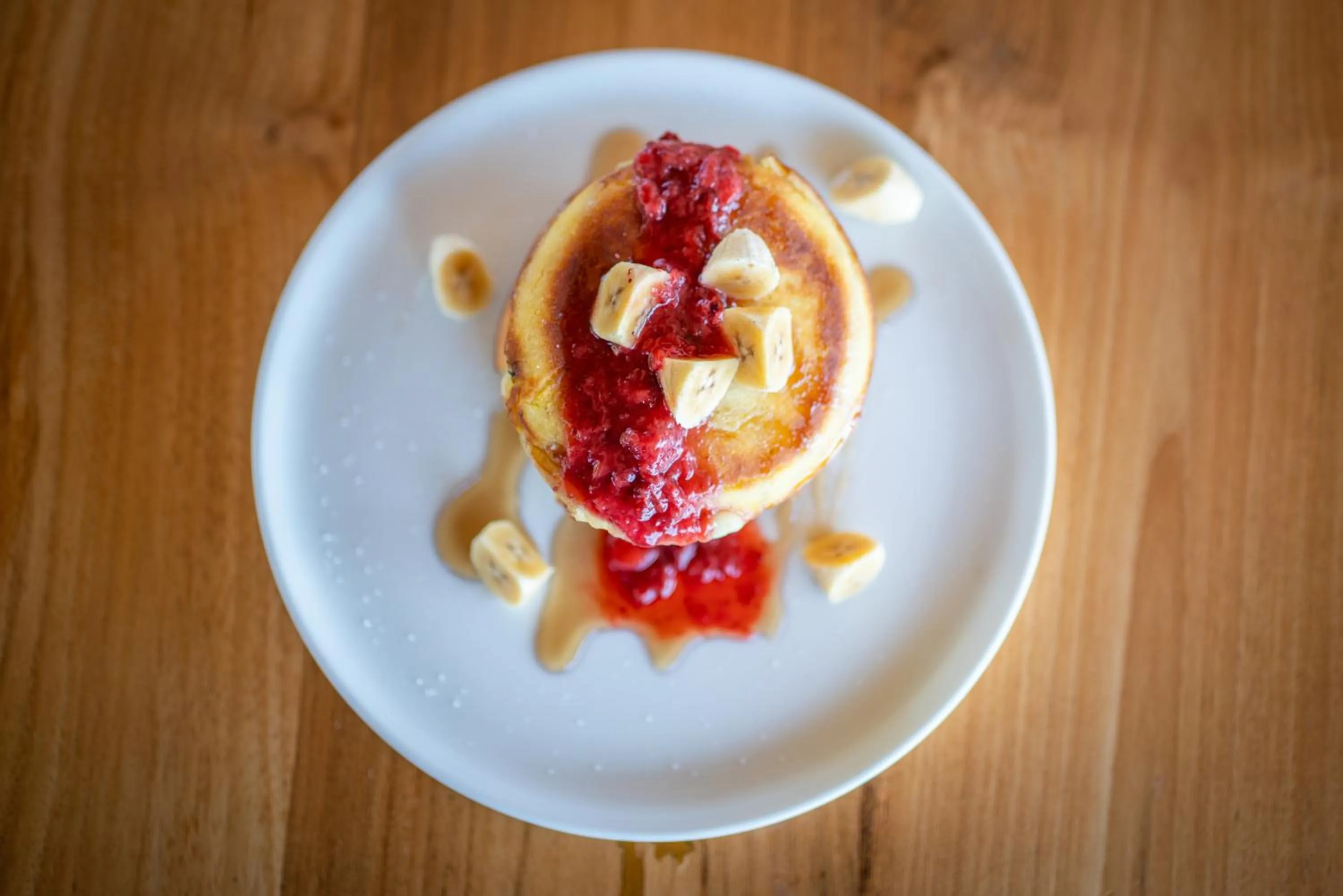 Continental breakfast in The Dewi Eco Bamboo Villa