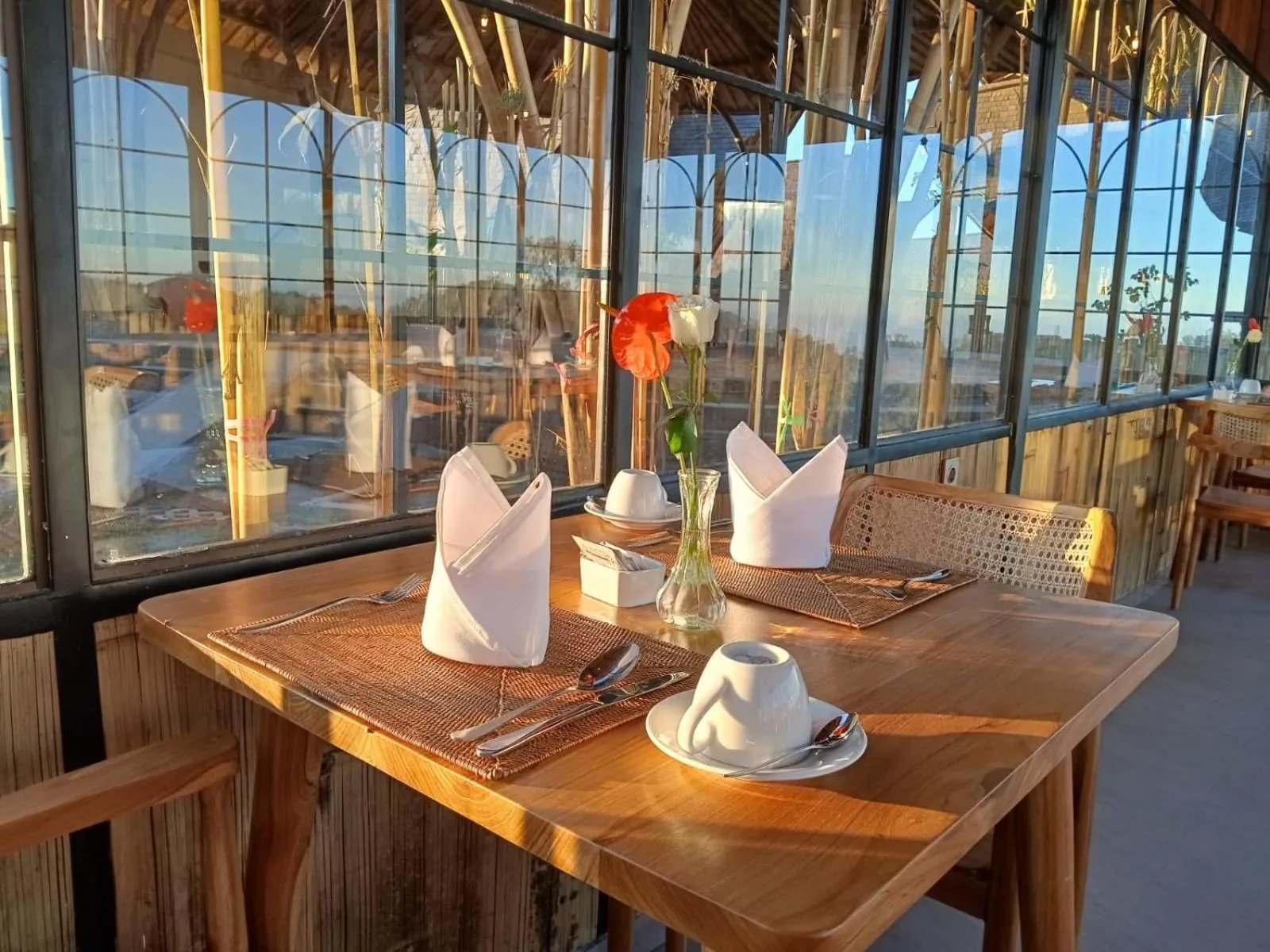 Restaurant/places to eat in The Dewi Eco Bamboo Villa