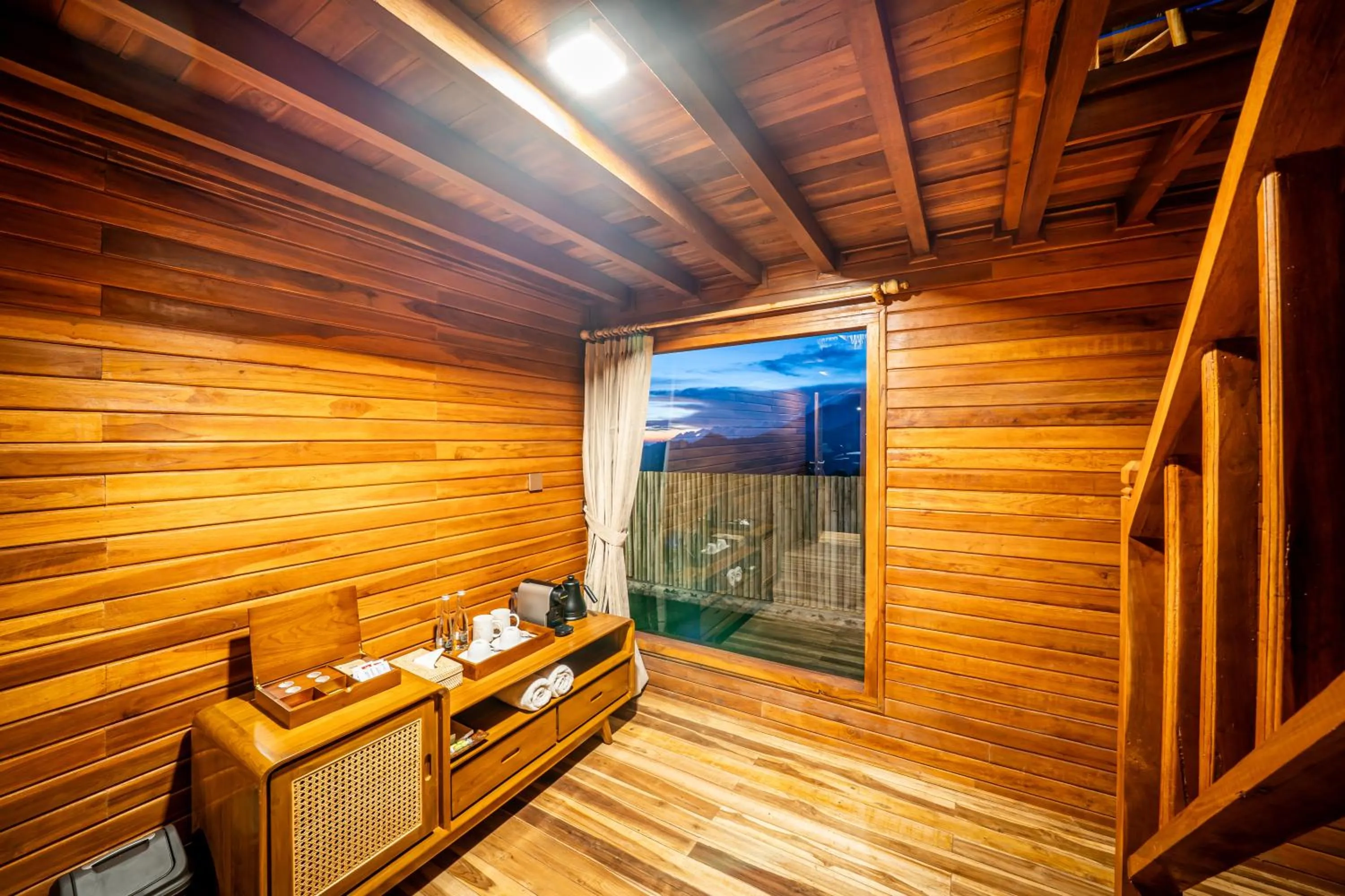 Bedroom in The Dewi Eco Bamboo Villa