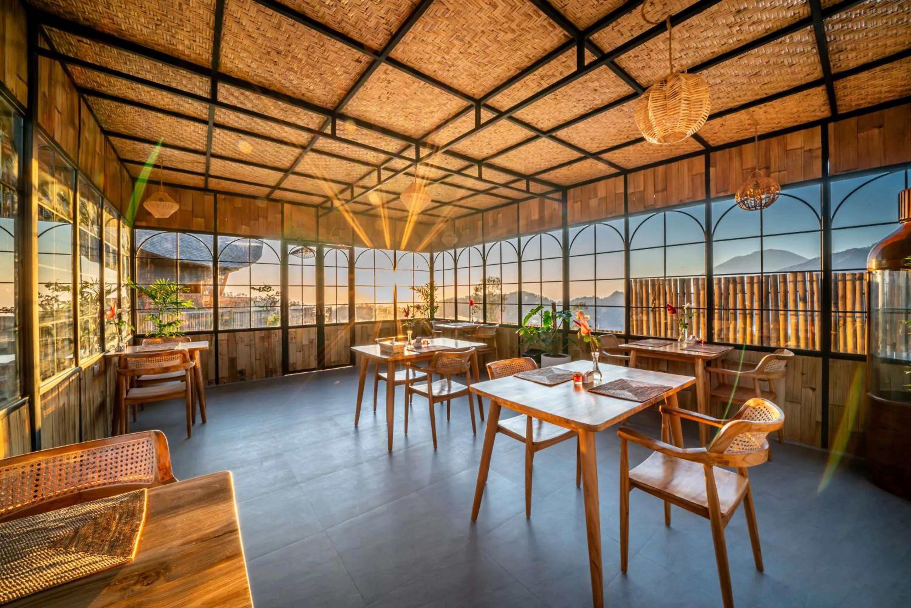 Restaurant/places to eat in The Dewi Eco Bamboo Villa