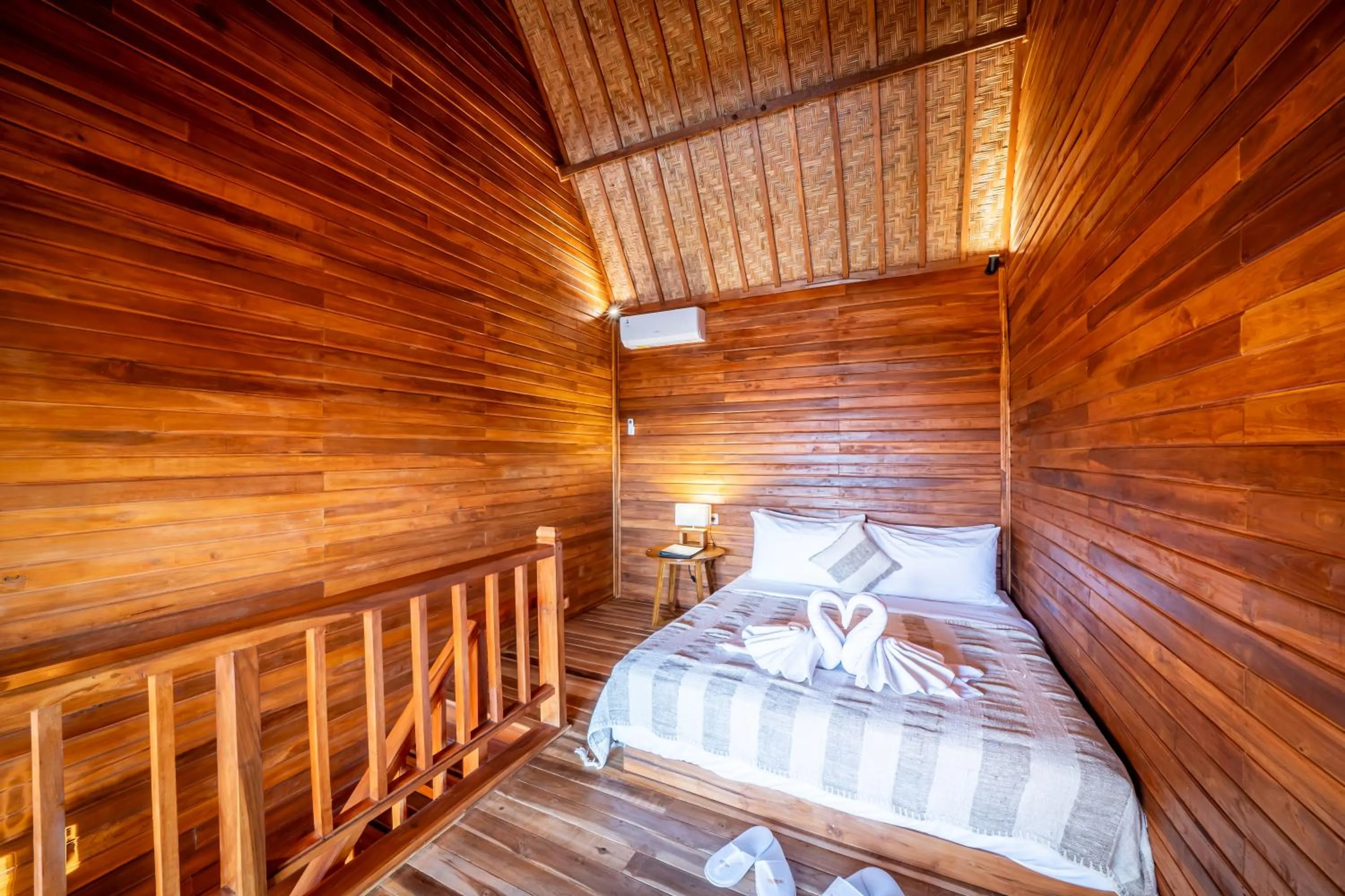Bedroom, Bed in The Dewi Eco Bamboo Villa