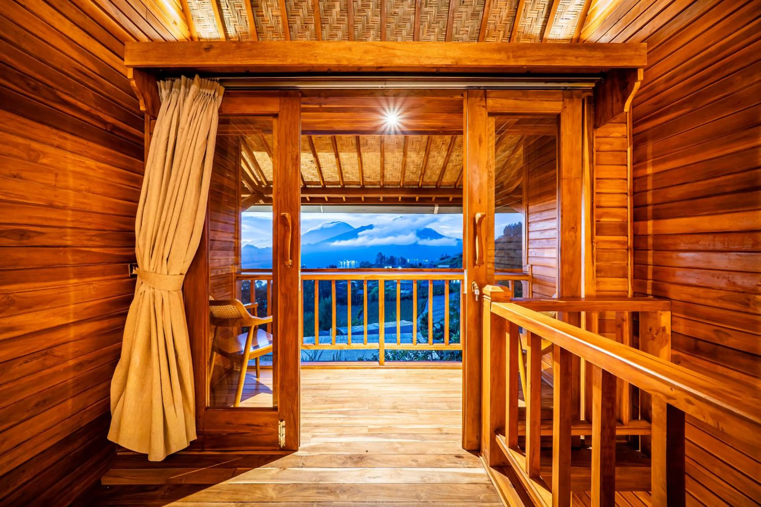 Bedroom in The Dewi Eco Bamboo Villa