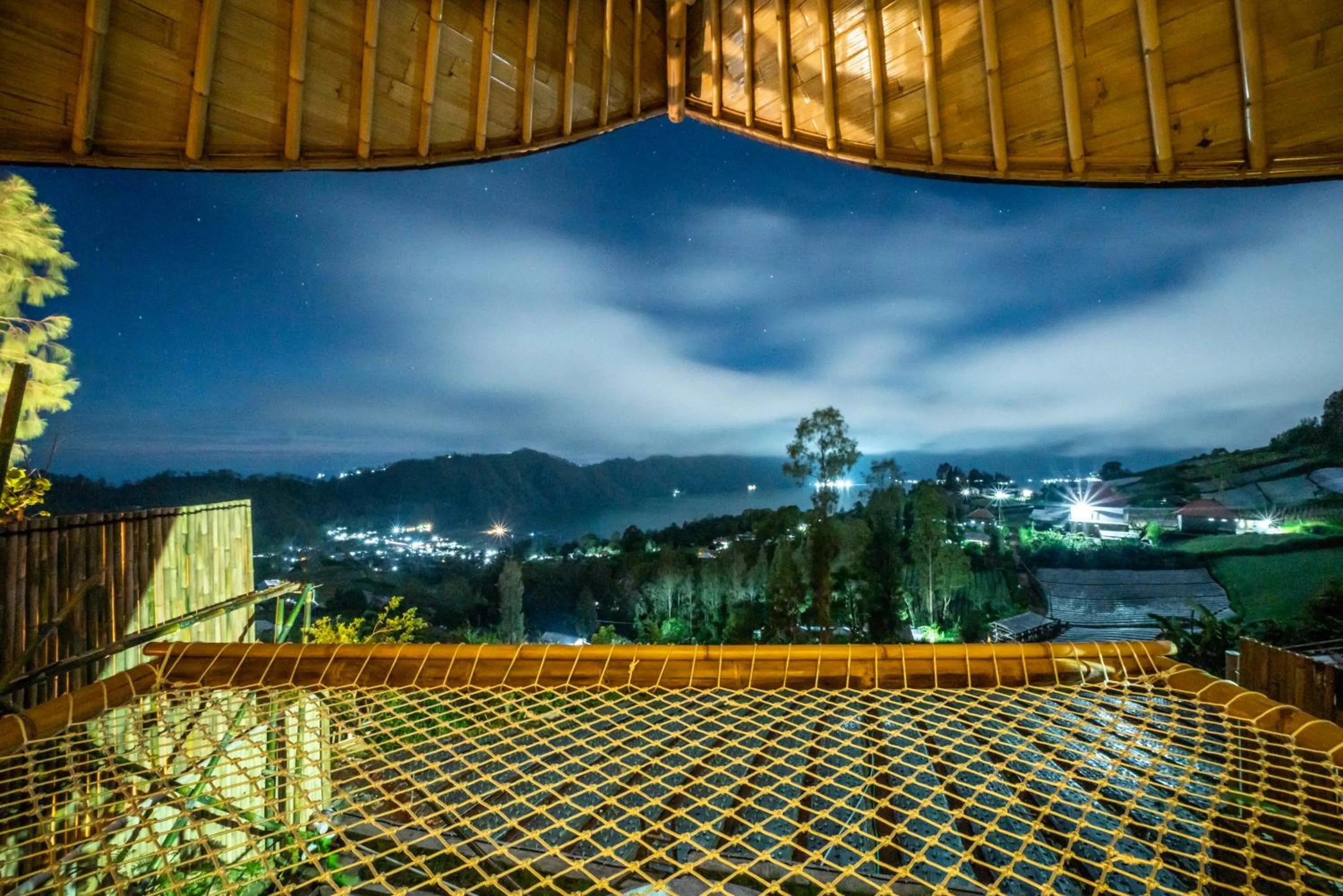 Night in The Dewi Eco Bamboo Villa