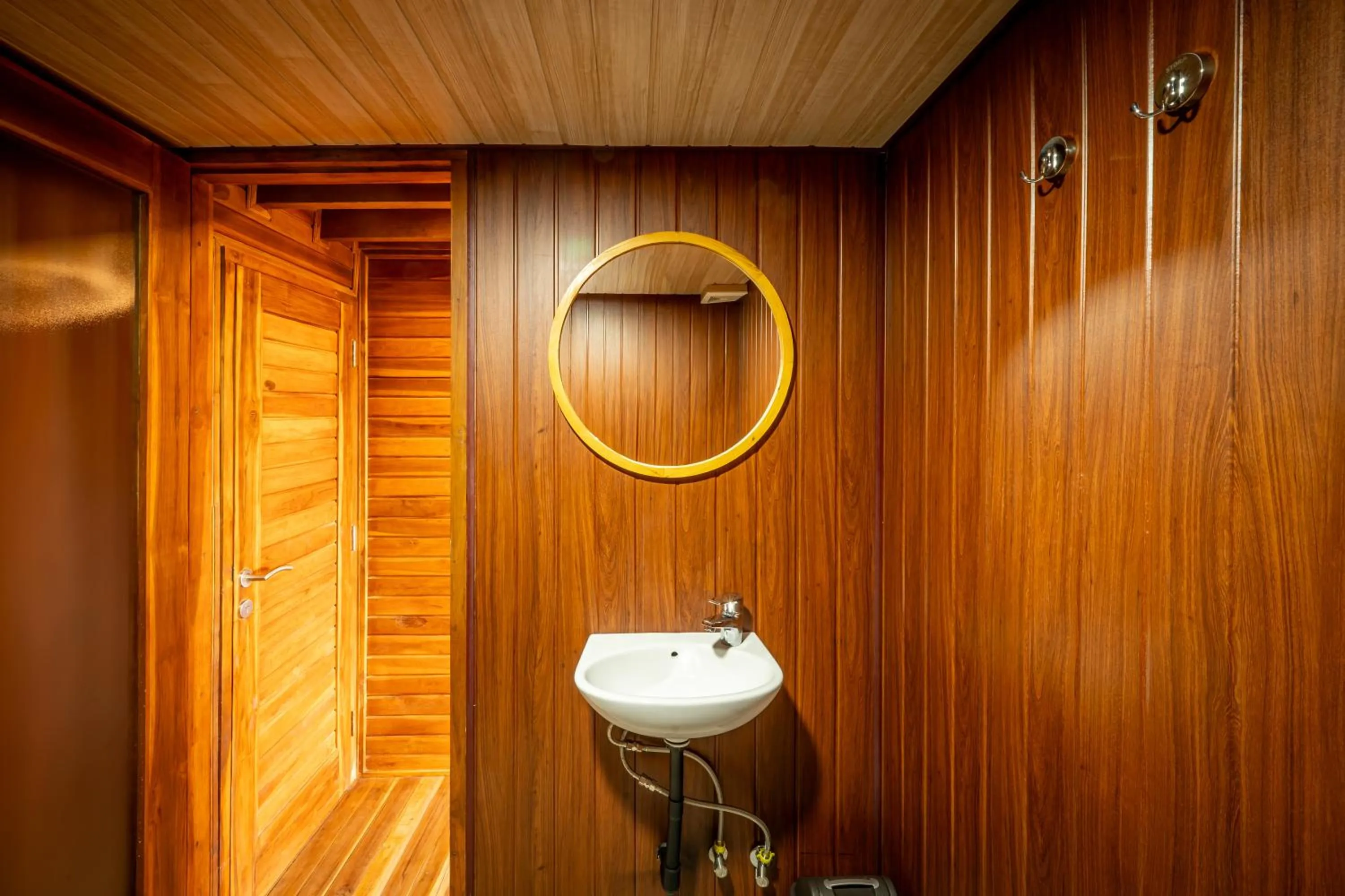 Bathroom in The Dewi Eco Bamboo Villa