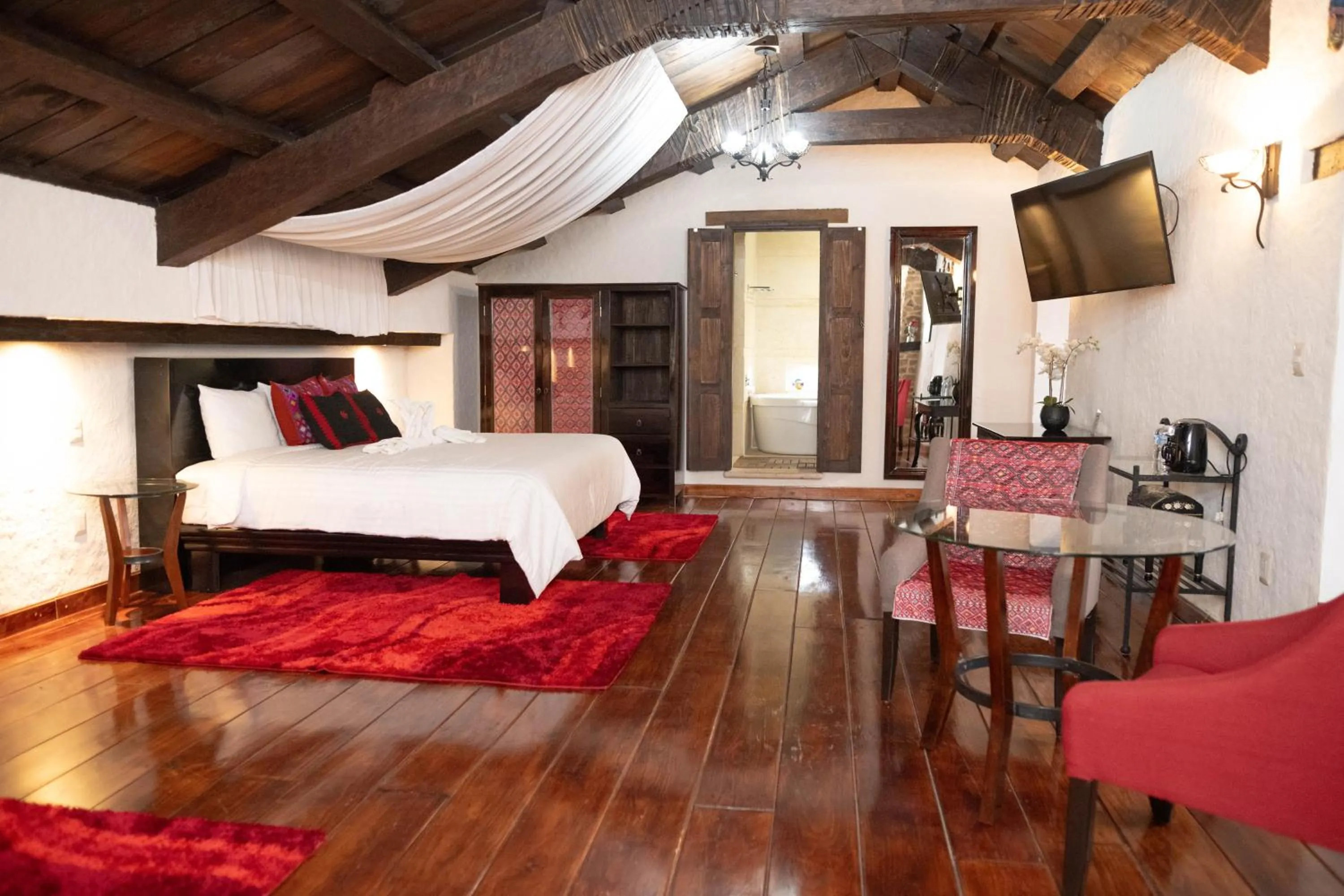 Bed in HOTEL PLAZA SAN CRISTOBAL INN