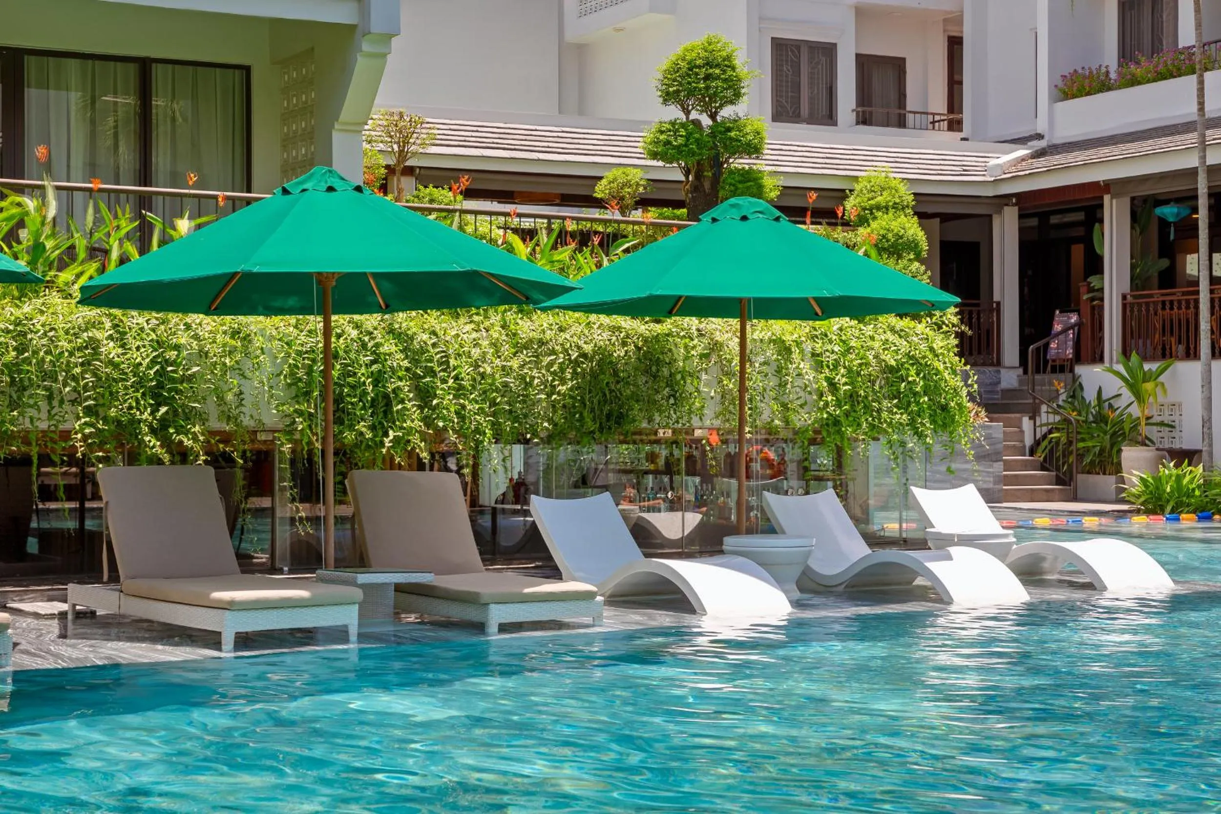 Swimming pool in The Saga Hotel Hoi An