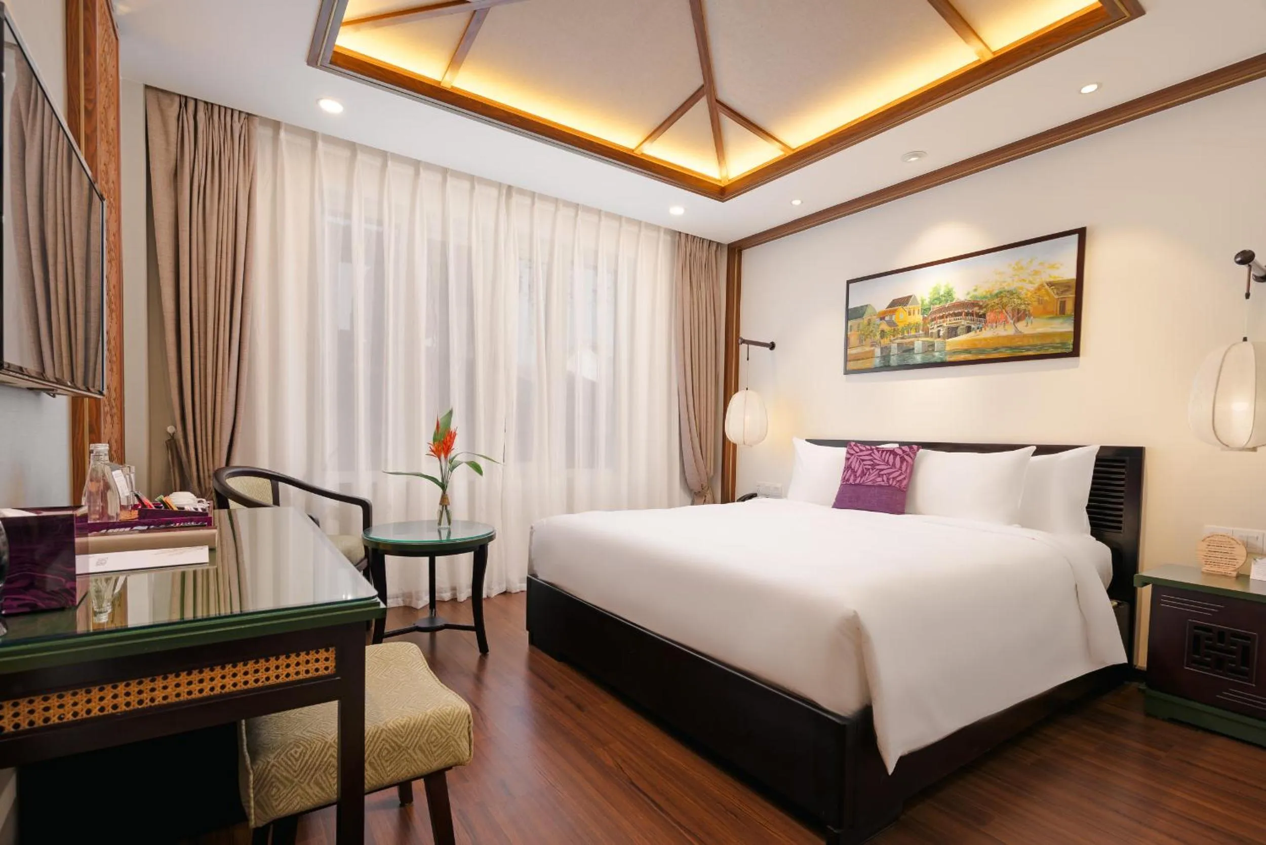 Bed in The Saga Hotel Hoi An