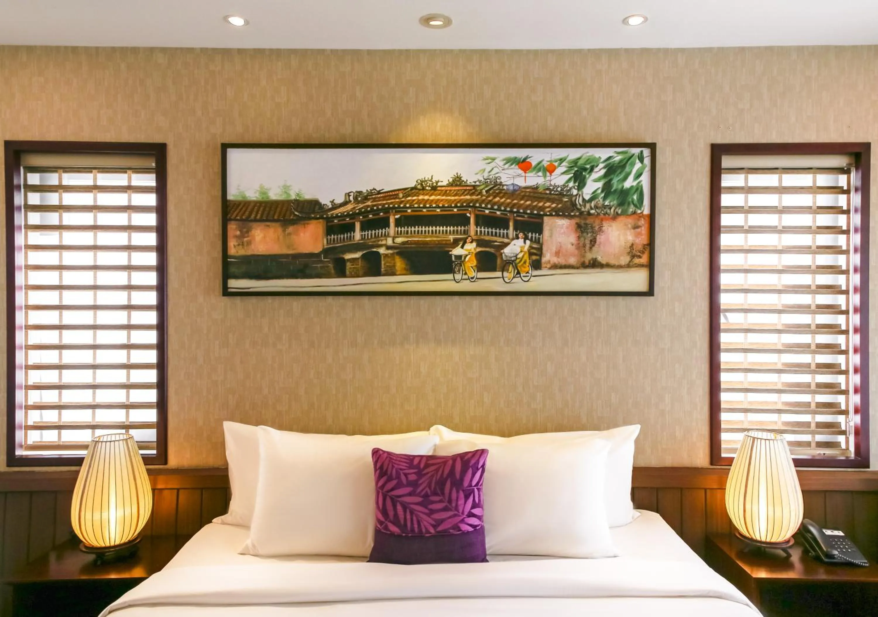 Bed in The Saga Hotel Hoi An