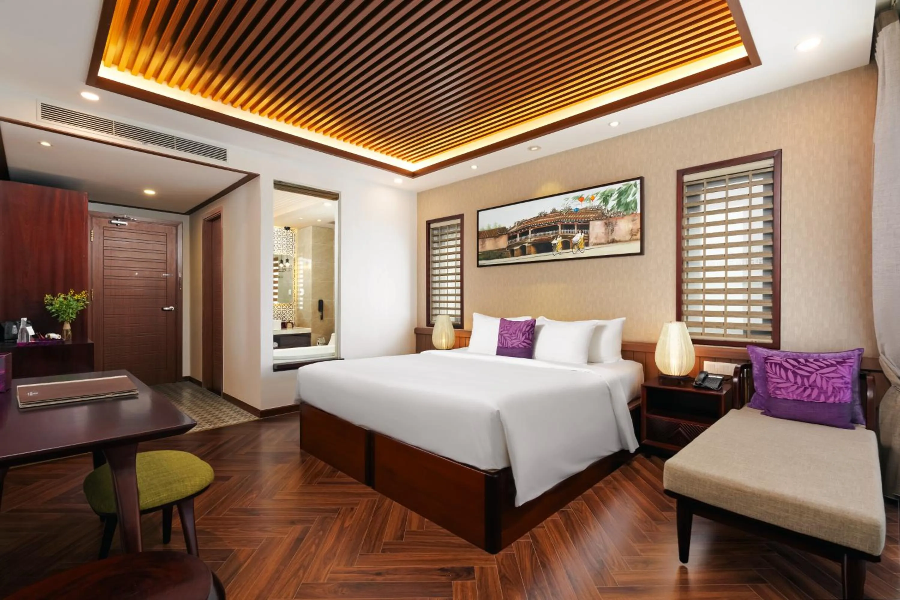 Bed in The Saga Hotel Hoi An