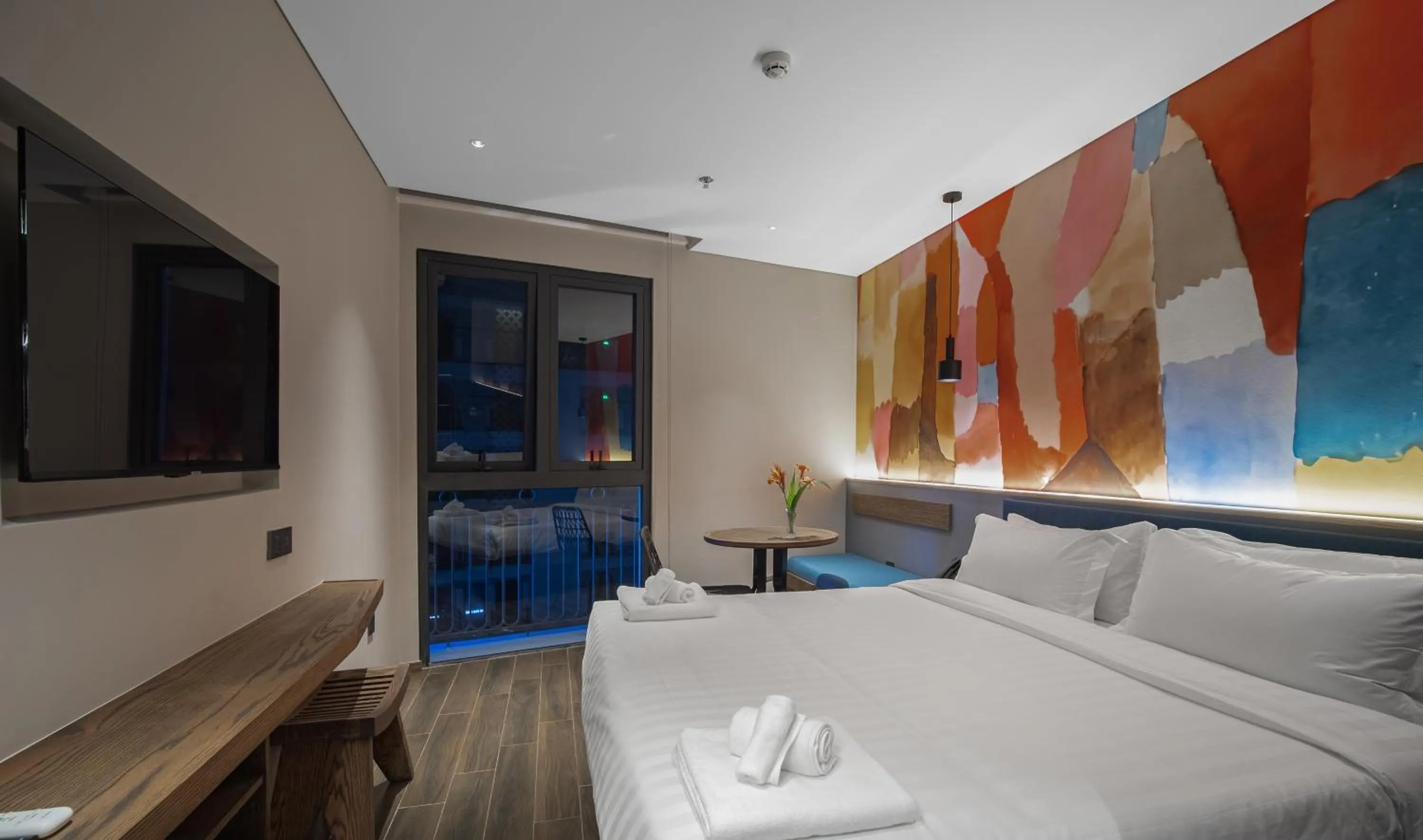 Bed in TK Phu Quoc Hotel - Grand World Phu Quoc