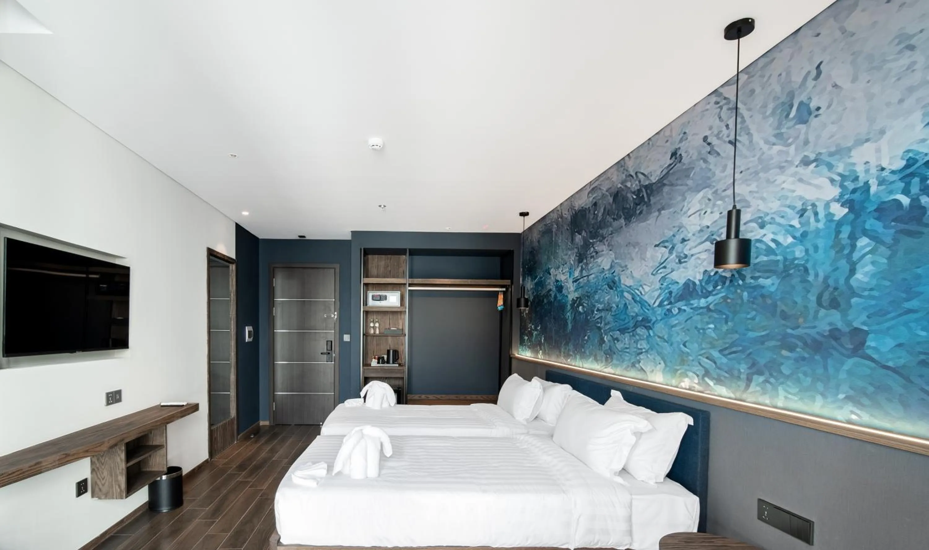 Bed in TK Phu Quoc Hotel - Grand World Phu Quoc