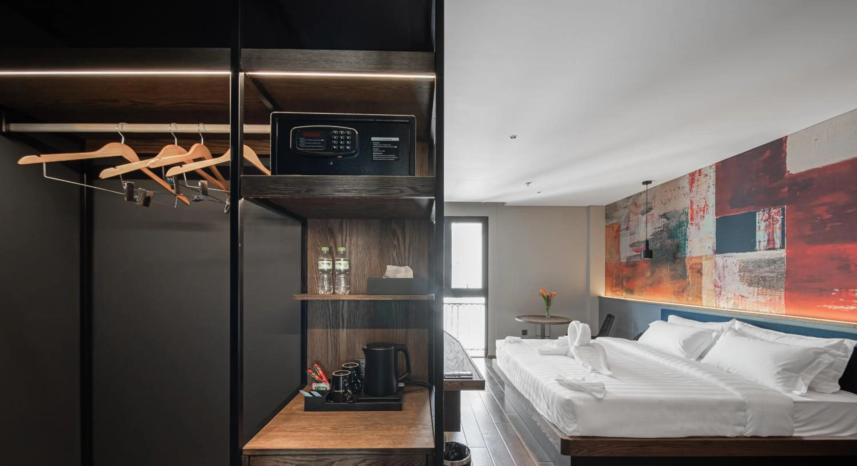 minibar, Bed in TK Phu Quoc Hotel - Grand World Phu Quoc