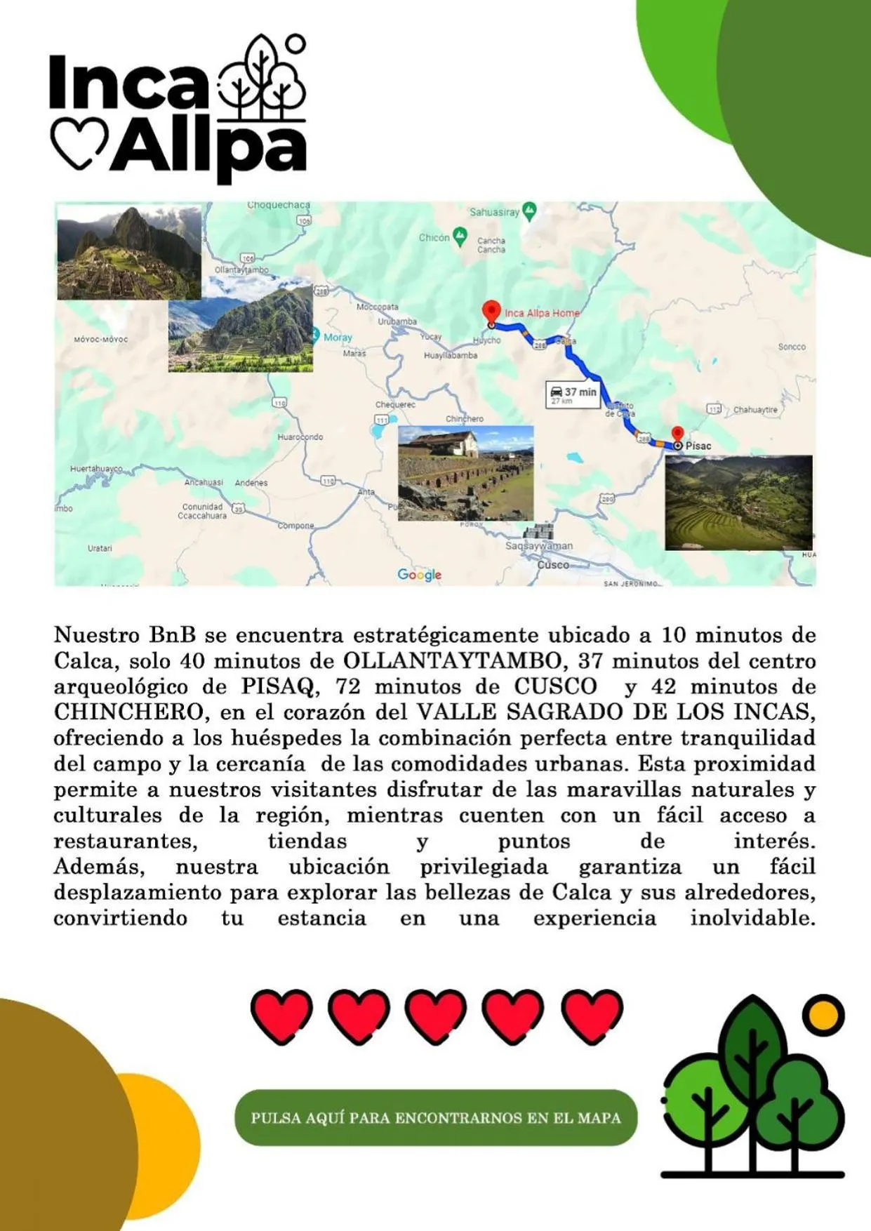 Location in Hotel and Country House Valle Sagrado de los Incas