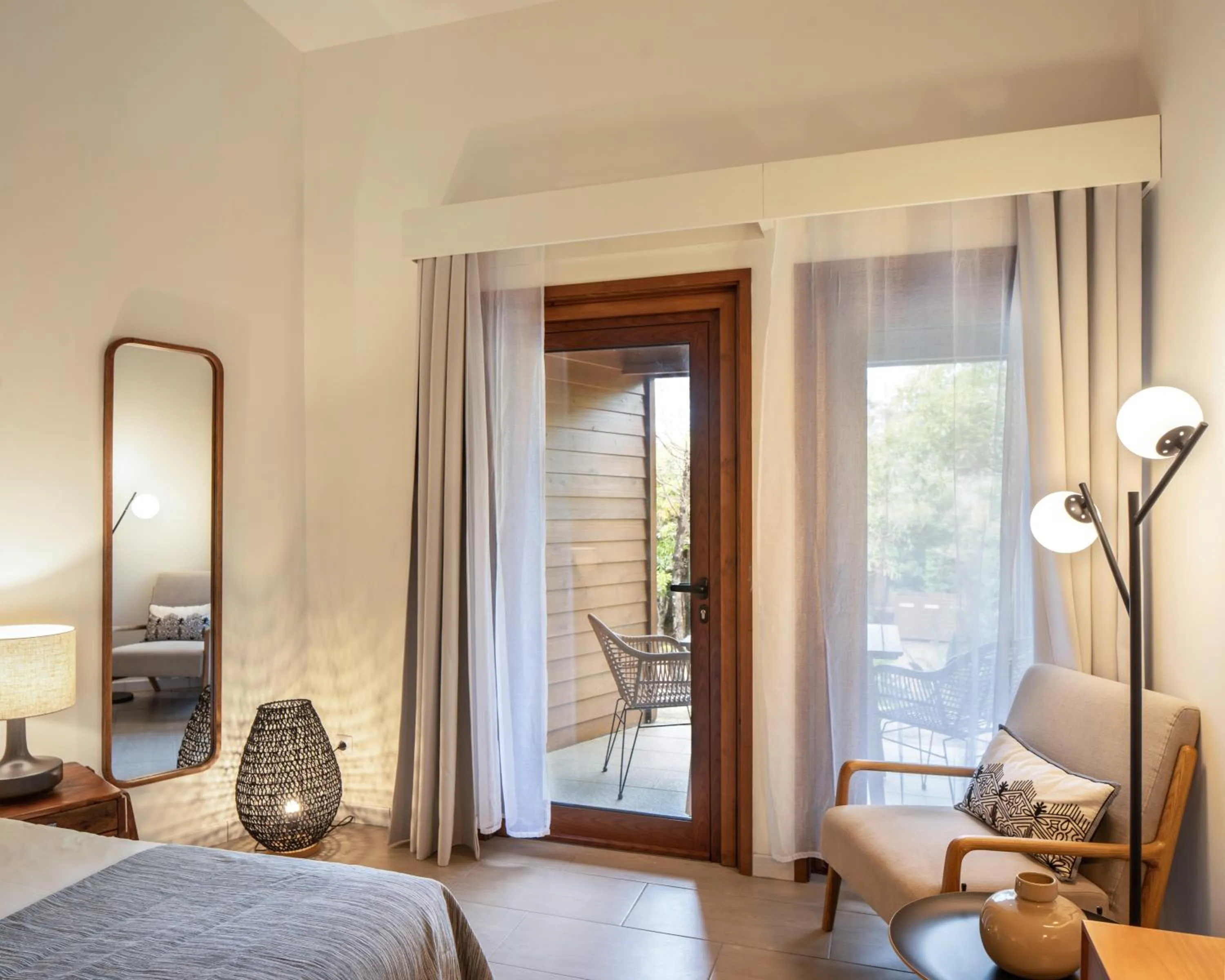 Balcony/Terrace, Bed in Alma do Pico - Nature Residence