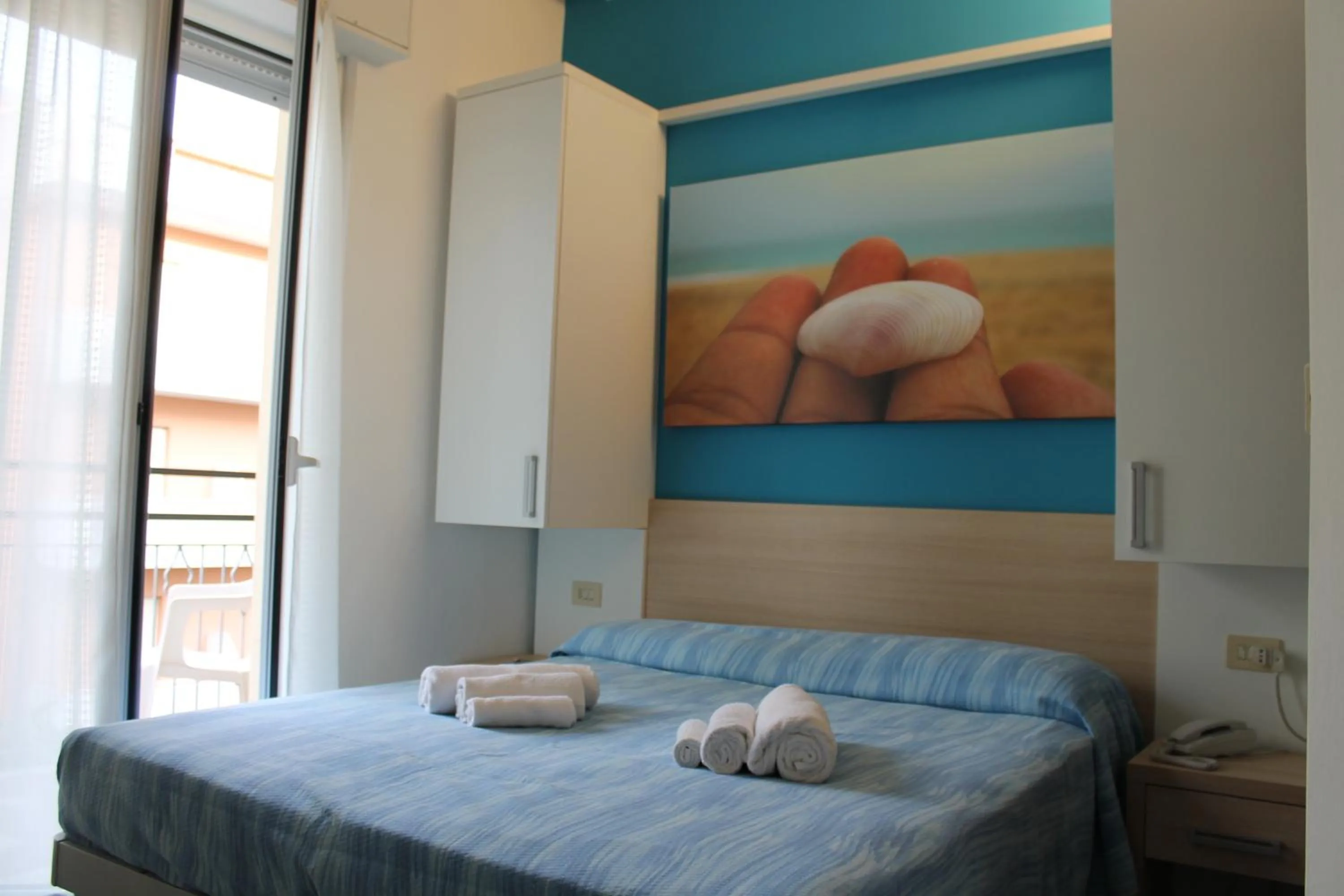 Bed in Hotel Esperia