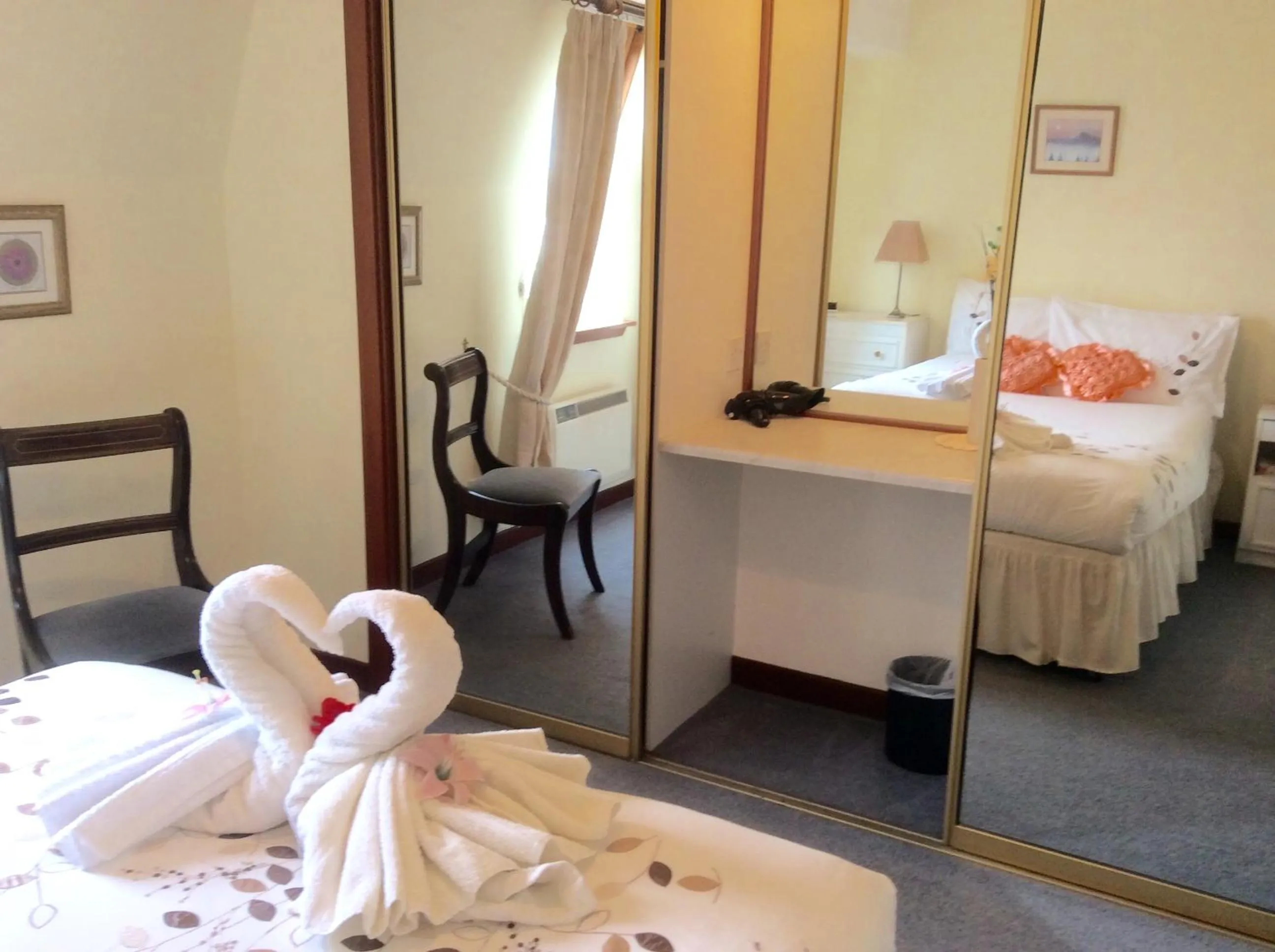 Decorative detail, Bed in Connel Court Apartments