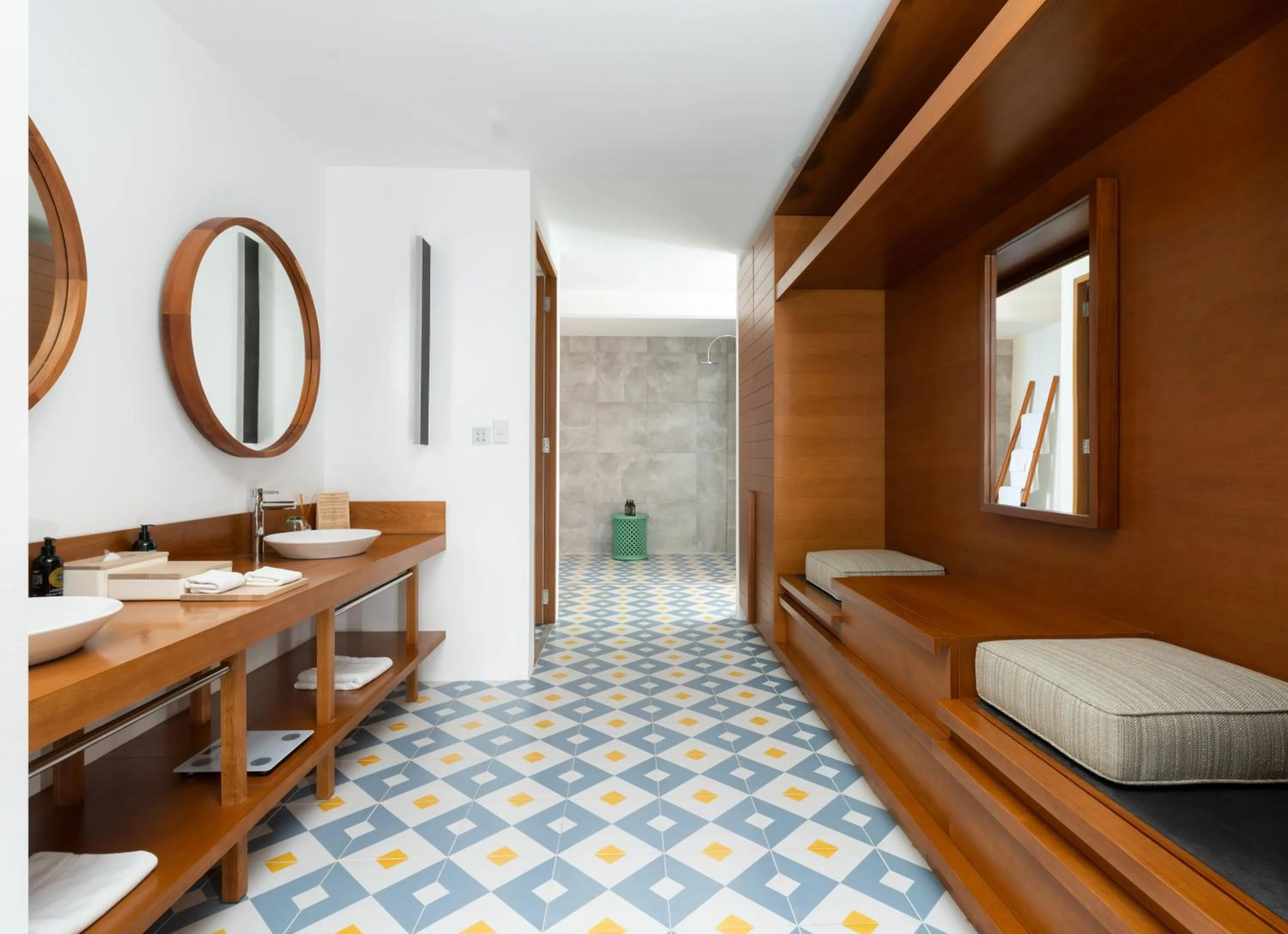 Bathroom, Bed in Amilla Maldives