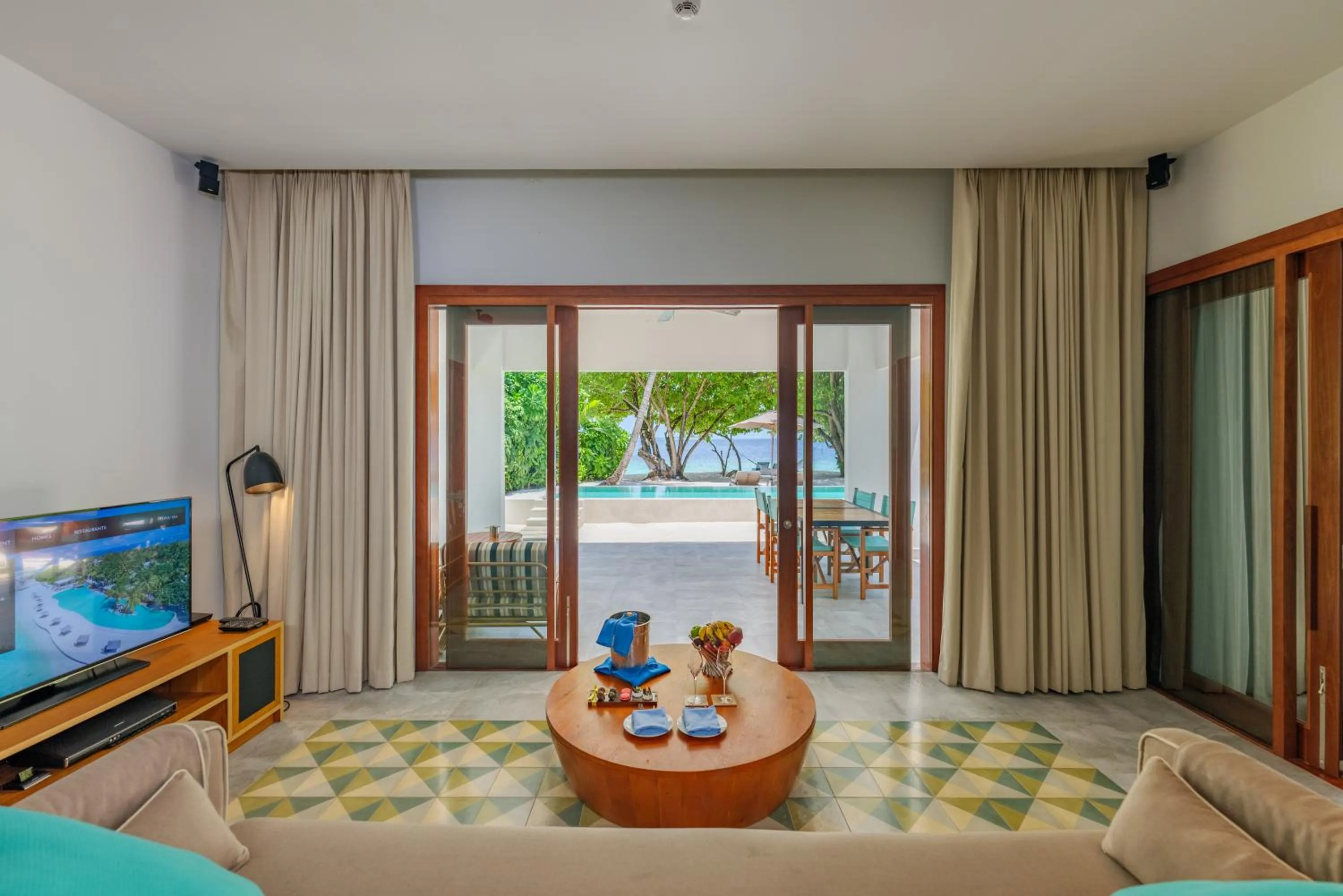 Living room in Amilla Maldives