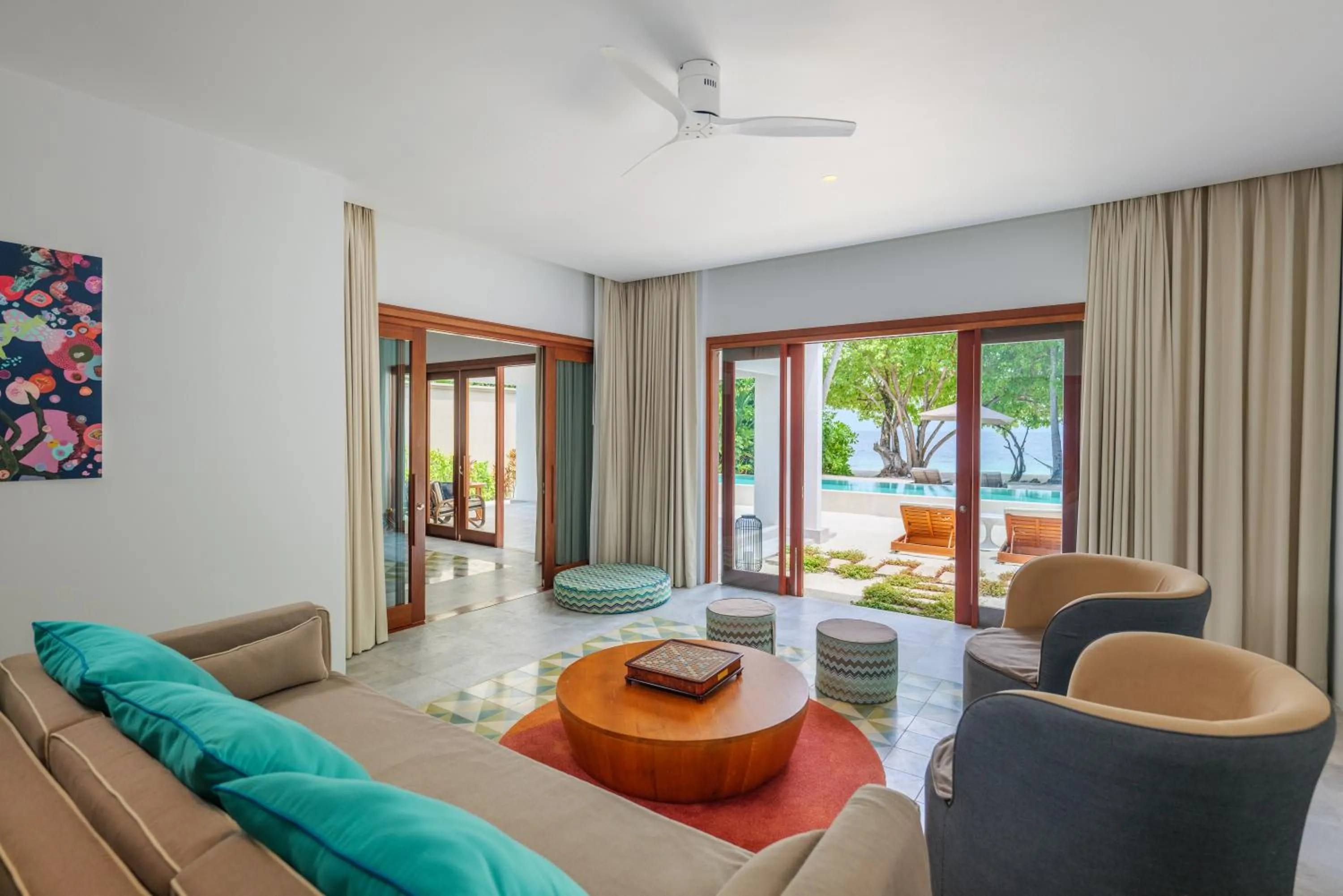 Living room in Amilla Maldives