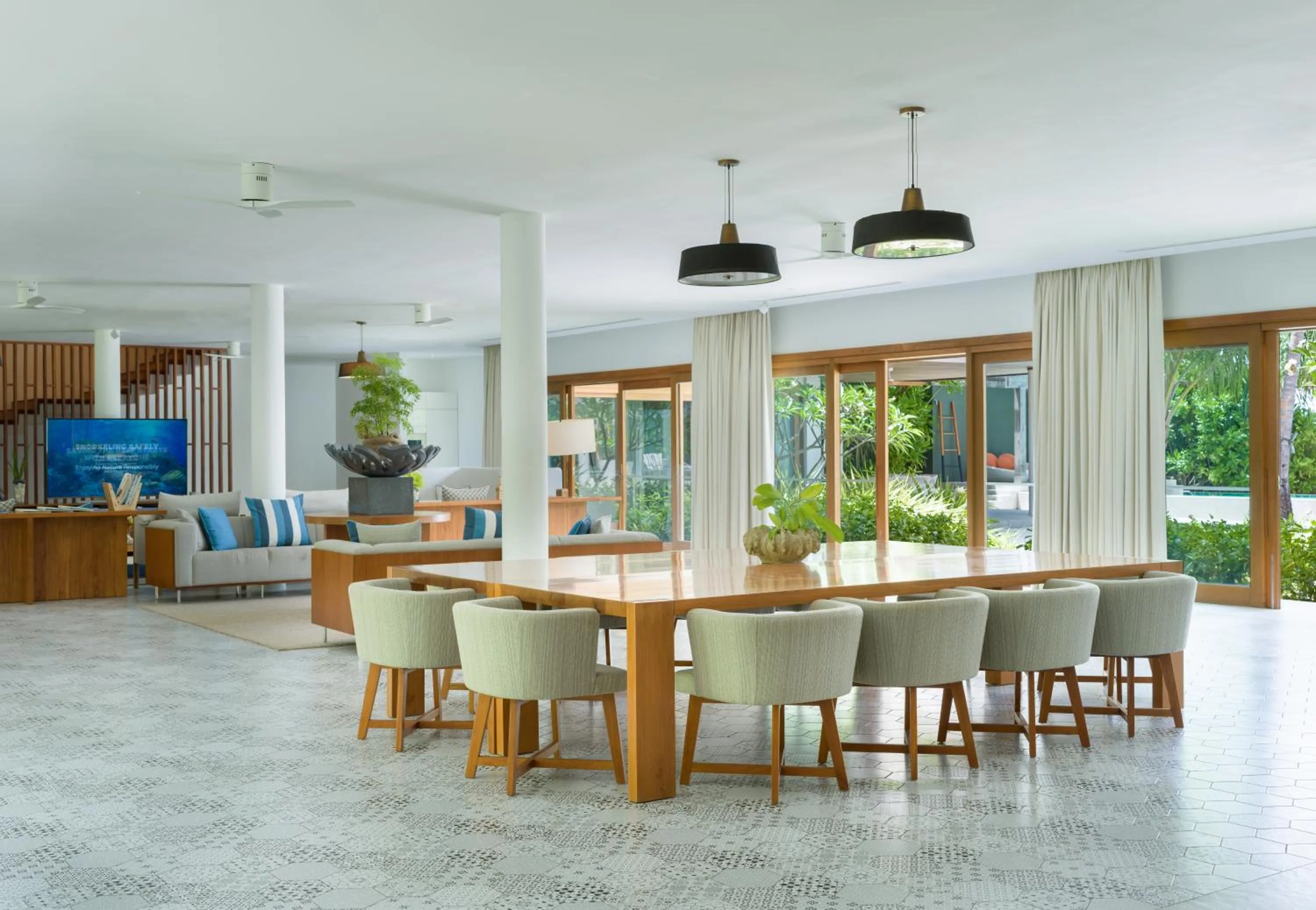 Living room in Amilla Maldives