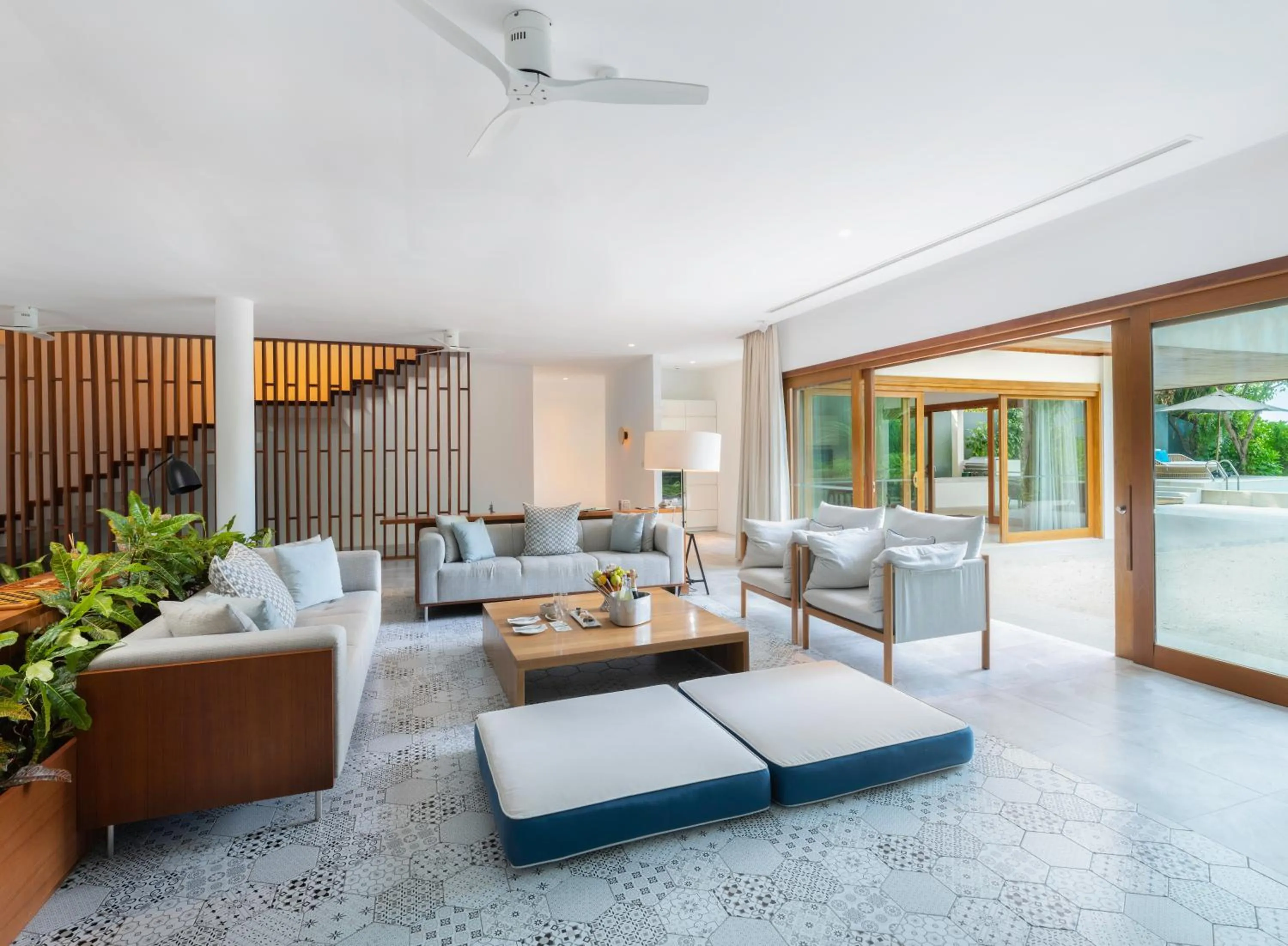 Living room in Amilla Maldives