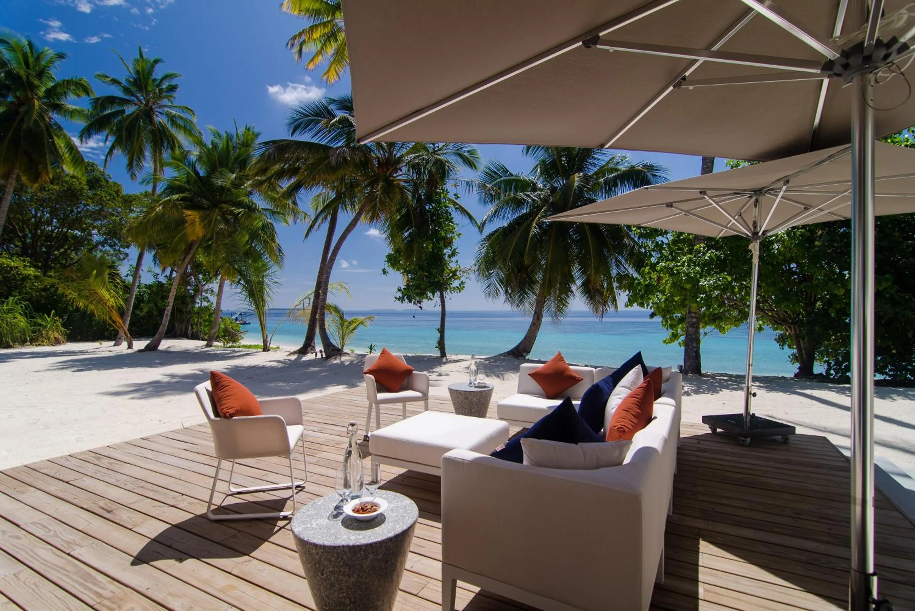 Patio in Amilla Maldives