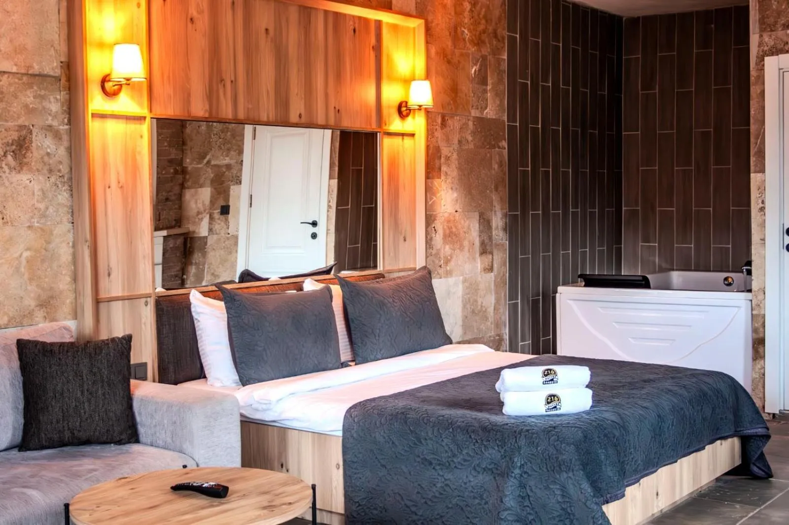 Bed in 216 North Hotel