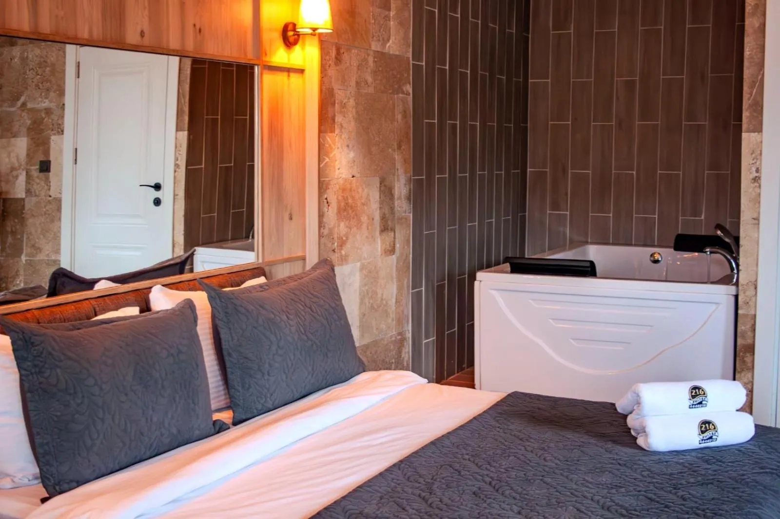 Bed in 216 North Hotel