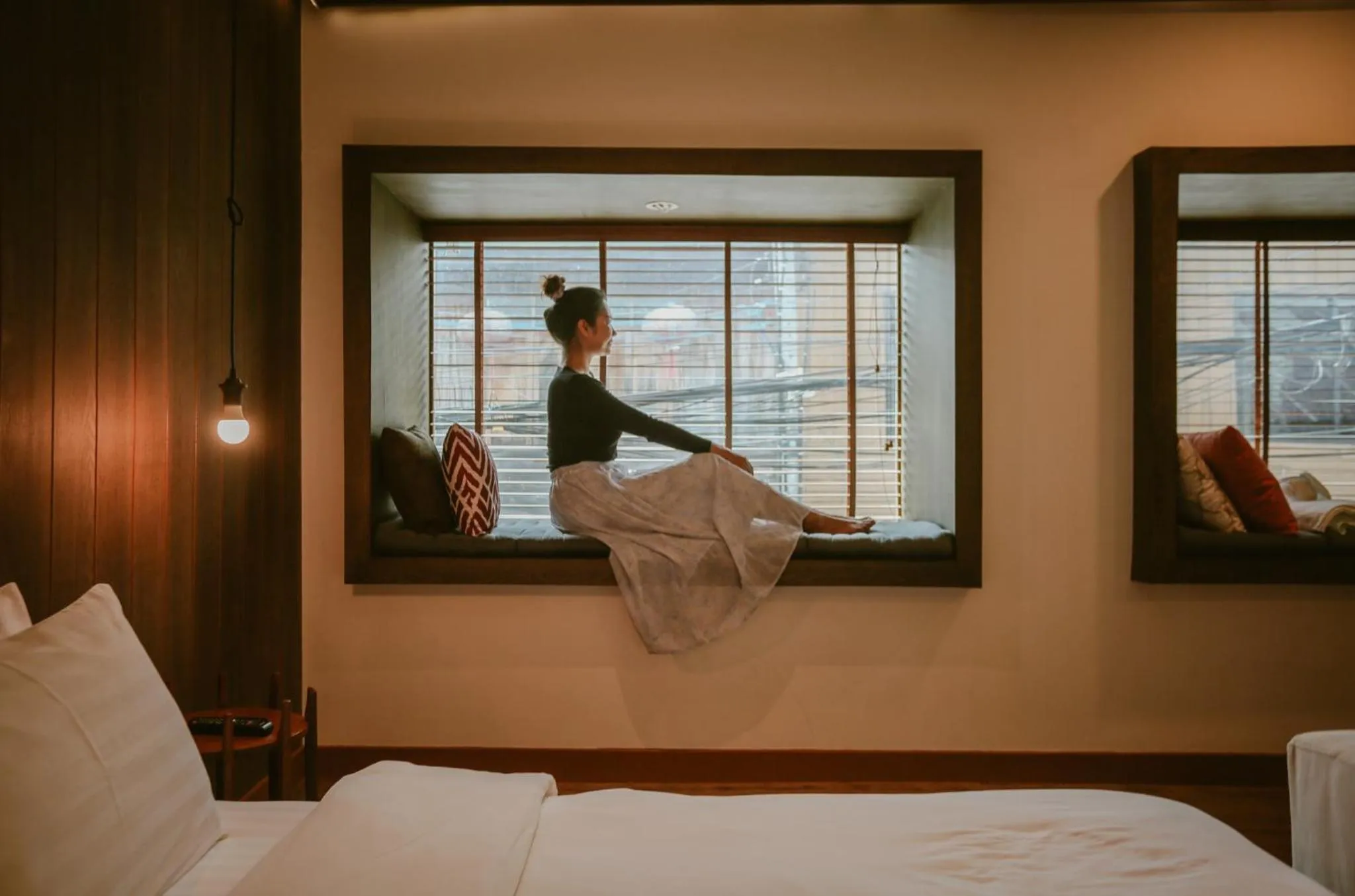 People, Bed in The Folkster House Chiangkhan