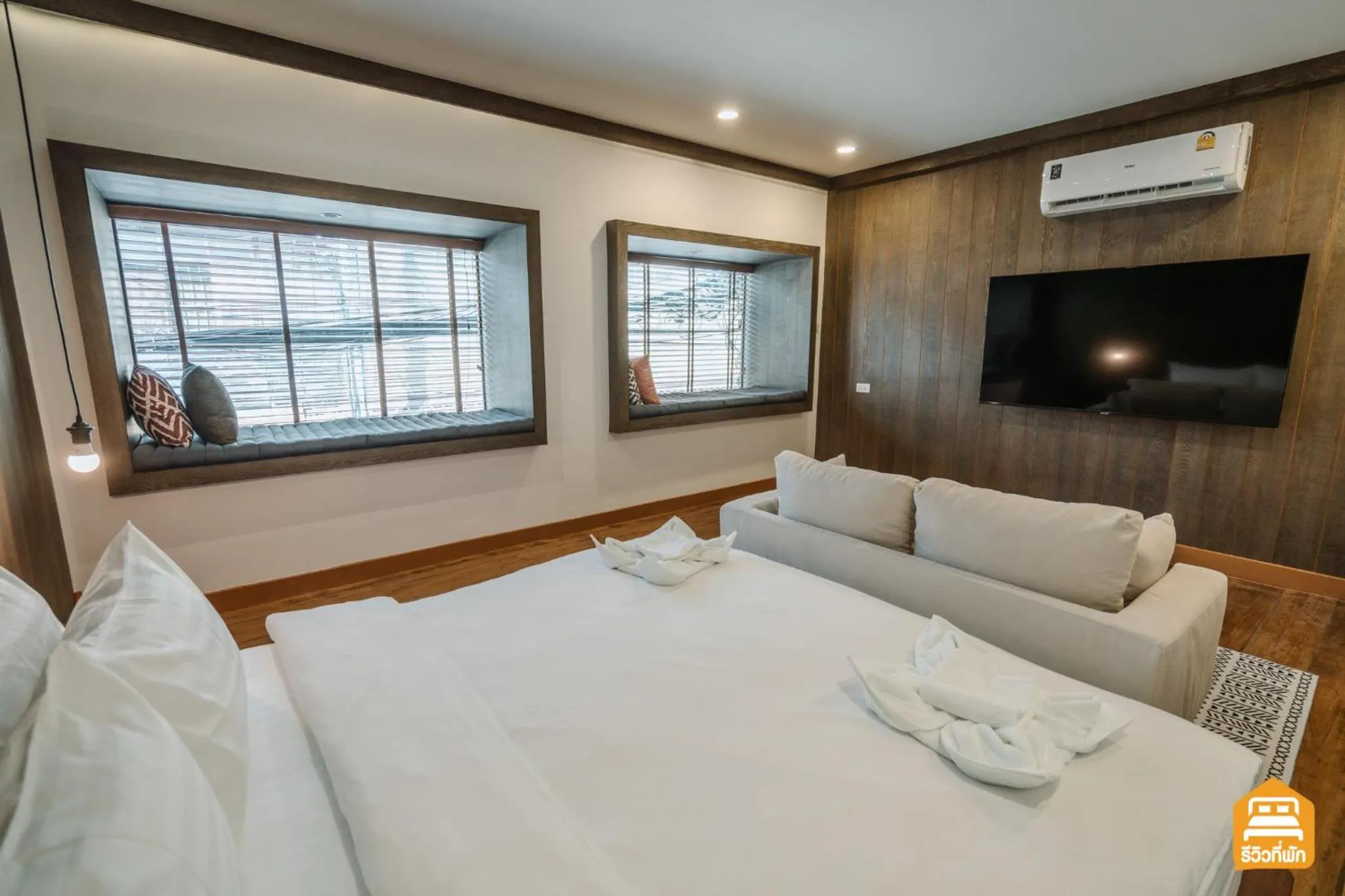 Bed in The Folkster House Chiangkhan