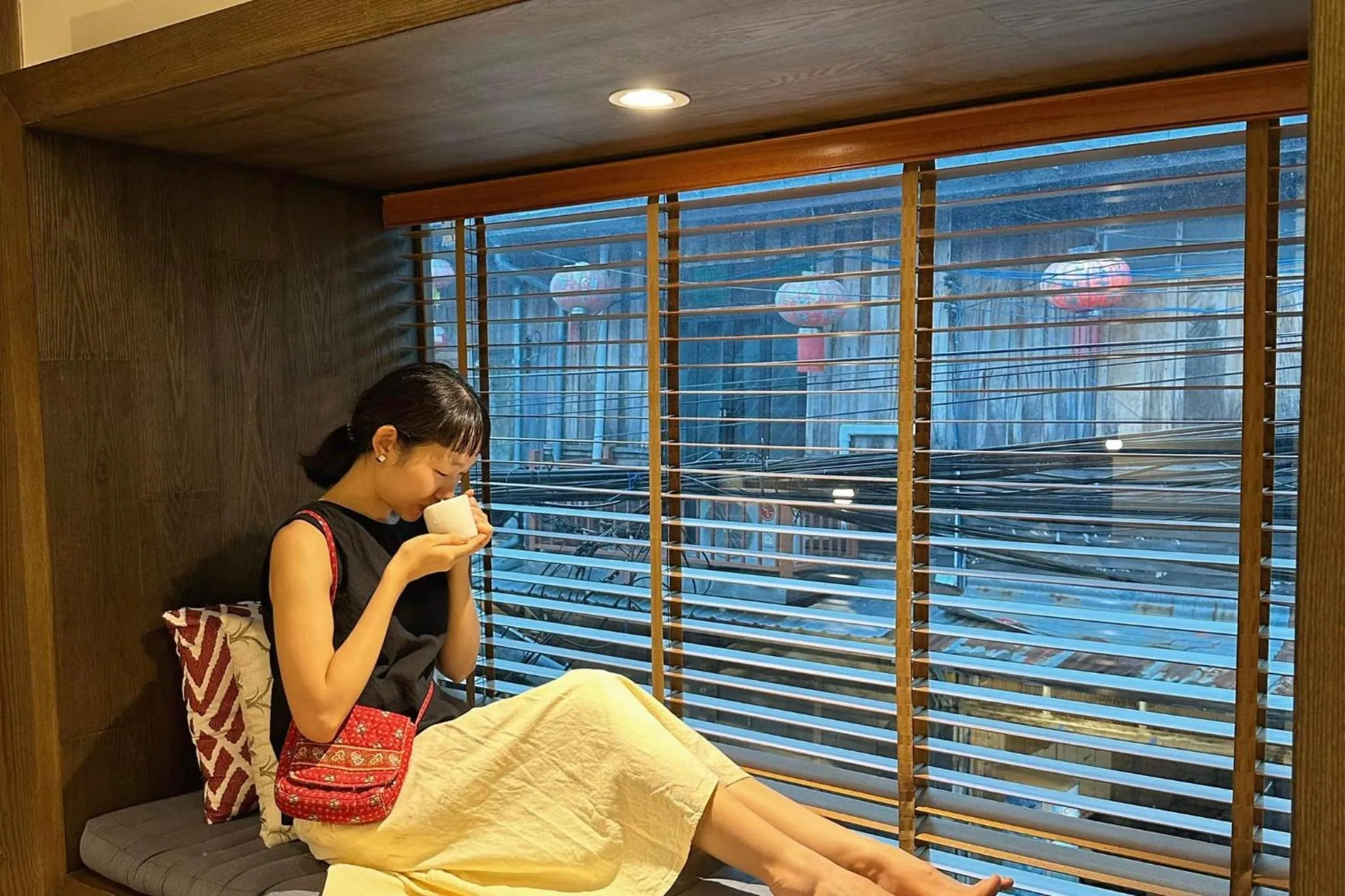 Seating area in The Folkster House Chiangkhan