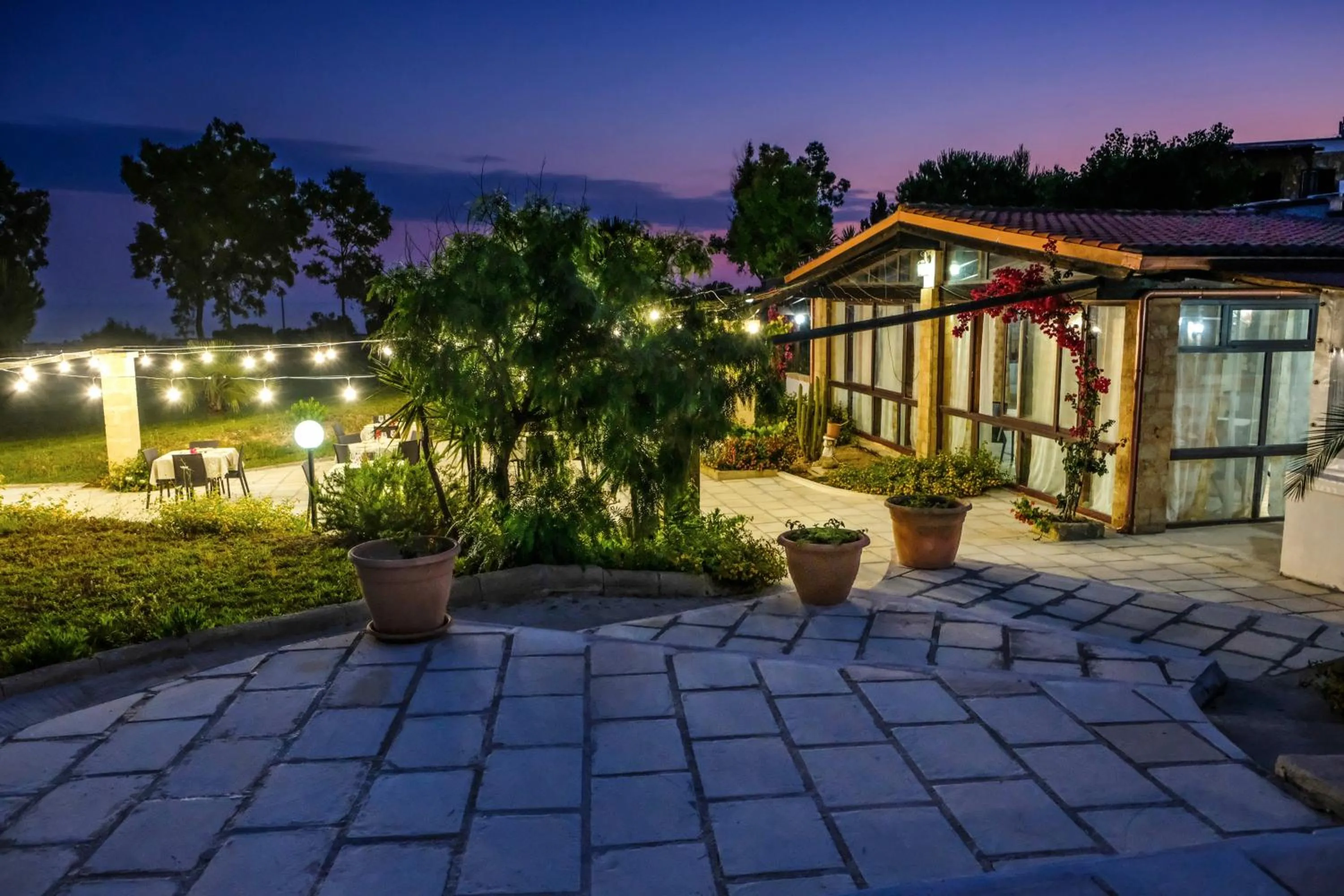 Patio in Tenuta Li Fani Residence Hotel