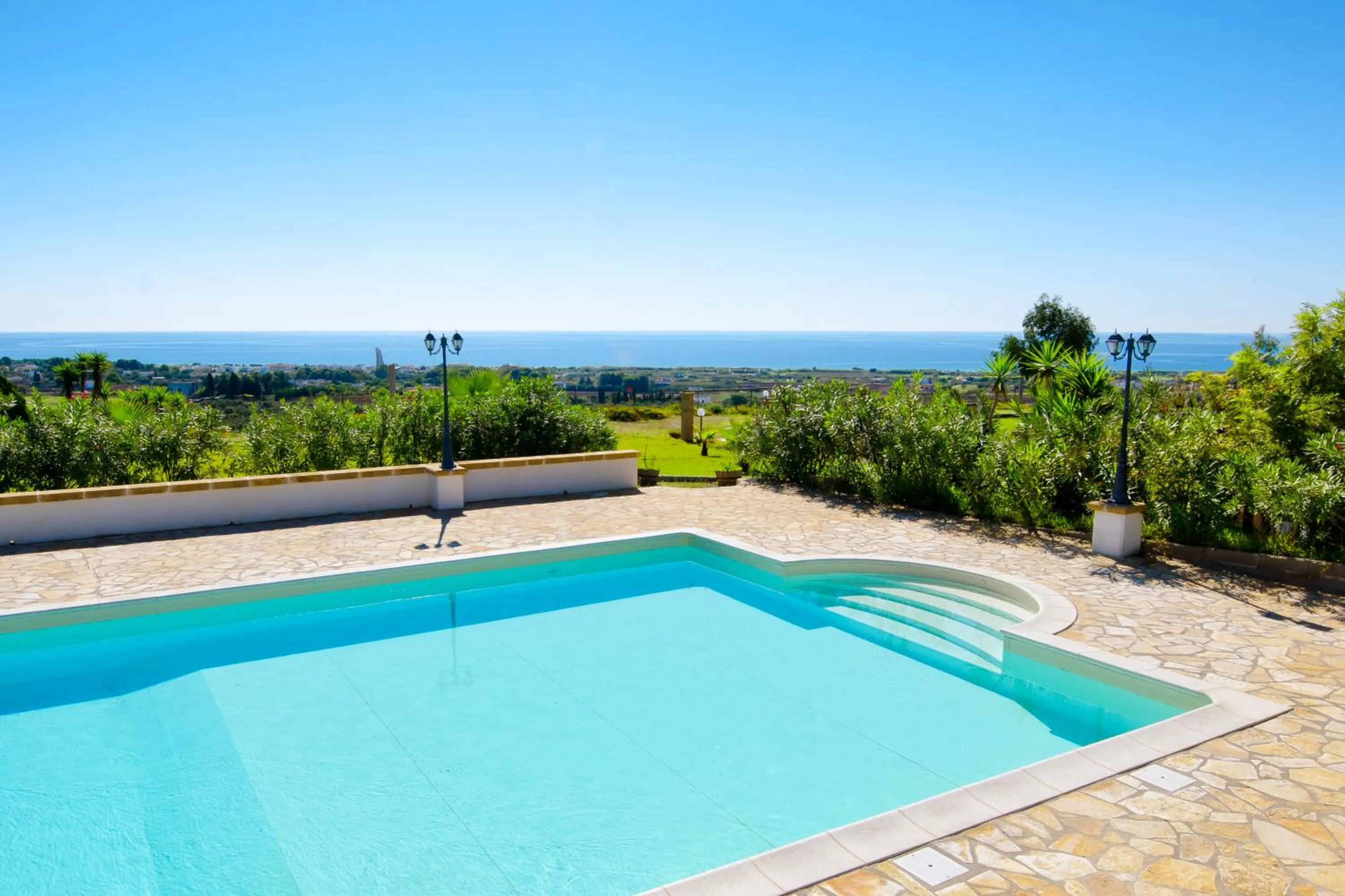 Pool view in Tenuta Li Fani Residence Hotel