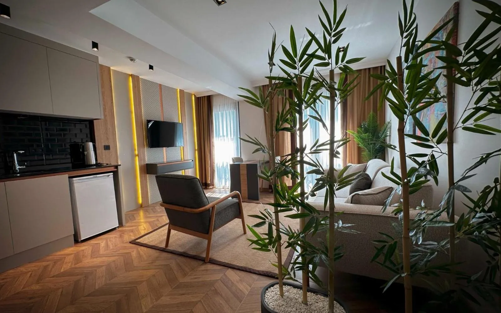 Seating area in Shiboo Suite Otel