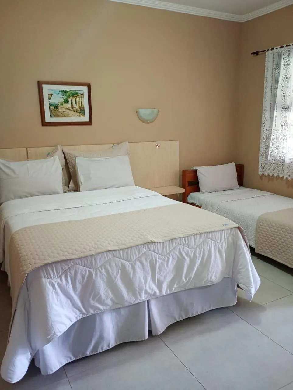 Bed in Vila Francesa Hotel