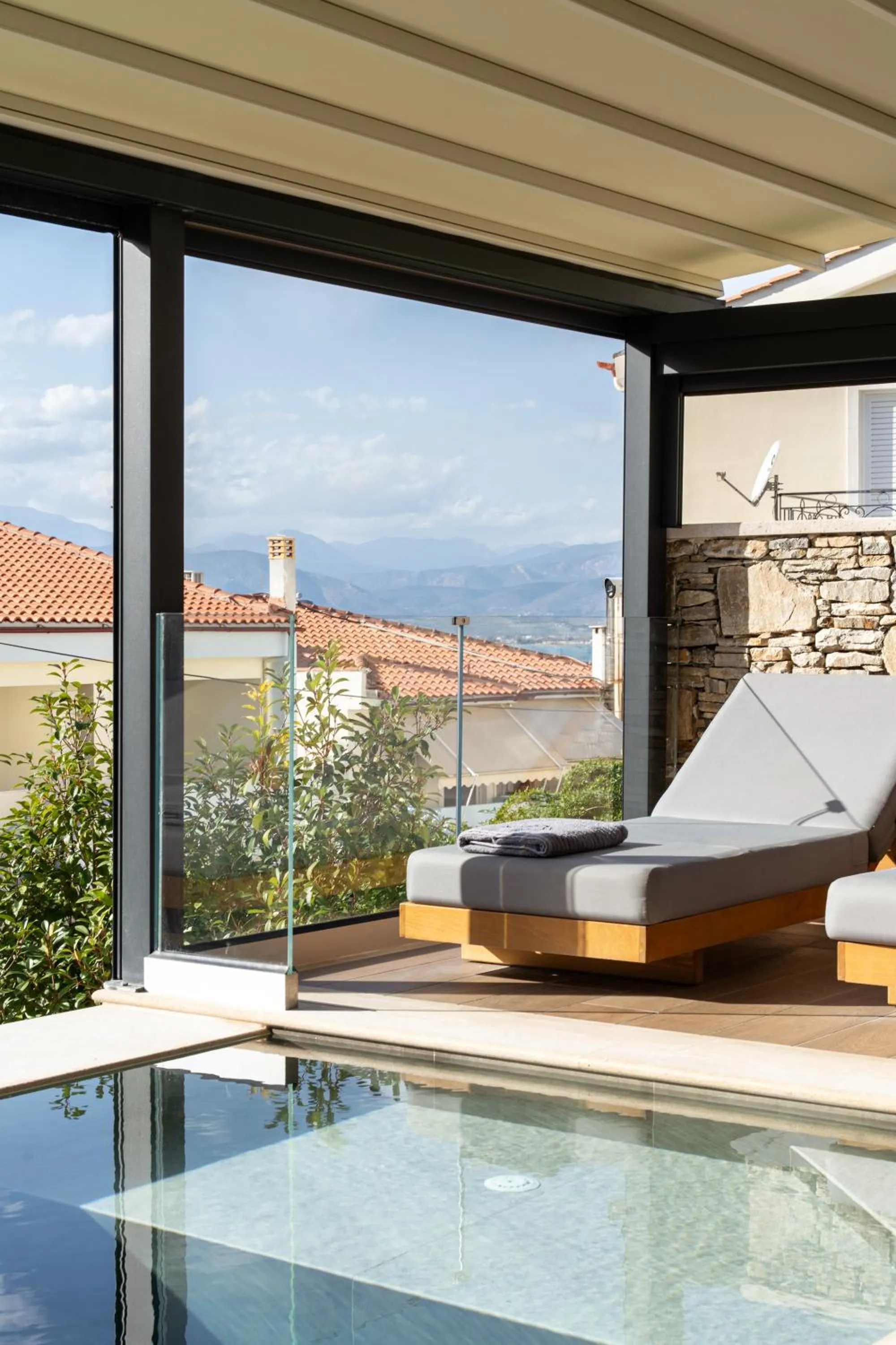 Pool view in Ennea Muses Rooms and Suites