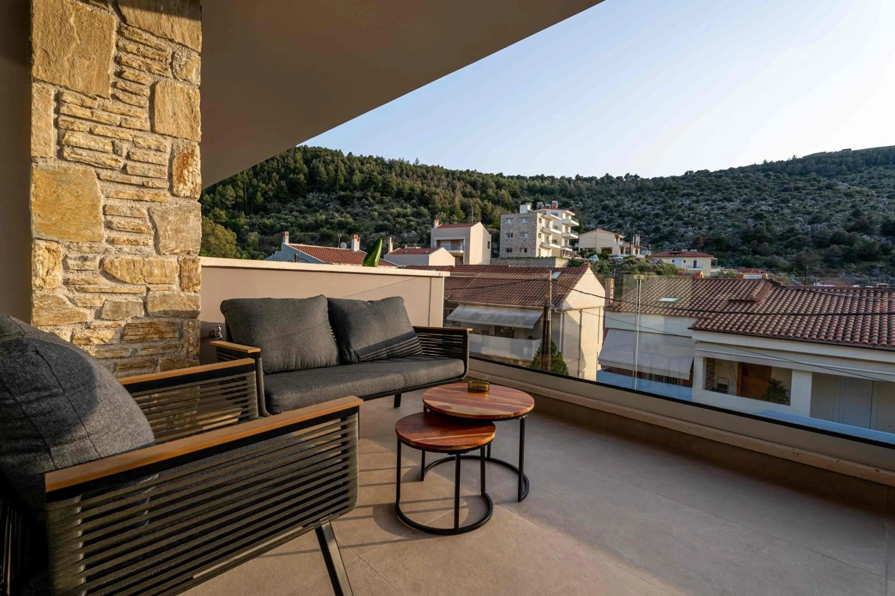 Balcony/Terrace in Ennea Muses Rooms and Suites