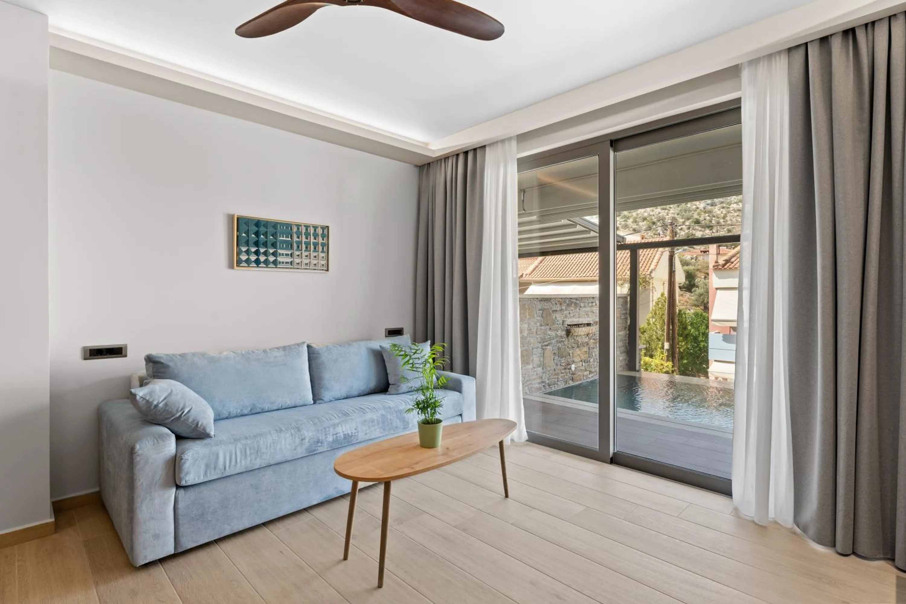 Living room in Ennea Muses Rooms and Suites