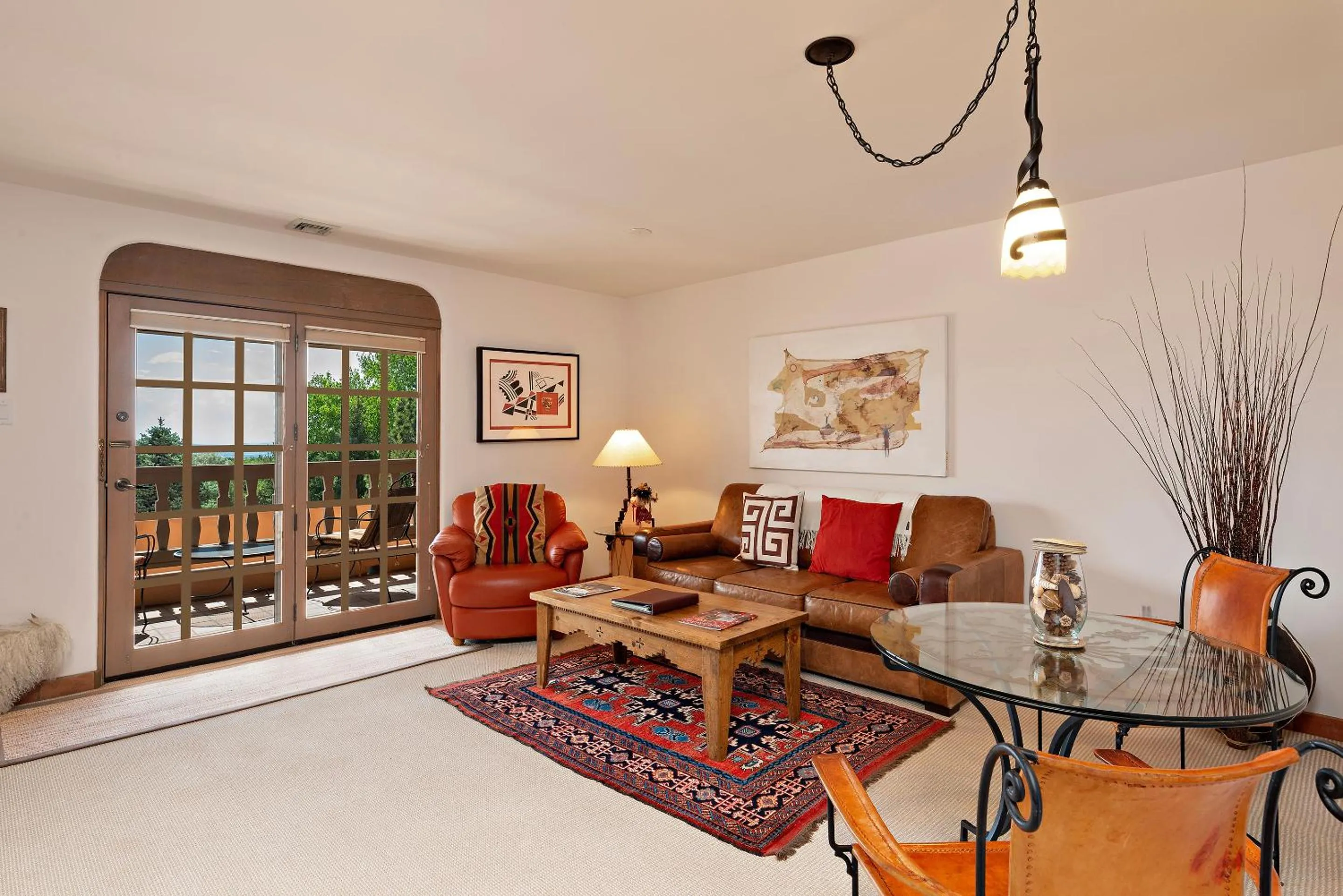 Seating area in Quail run