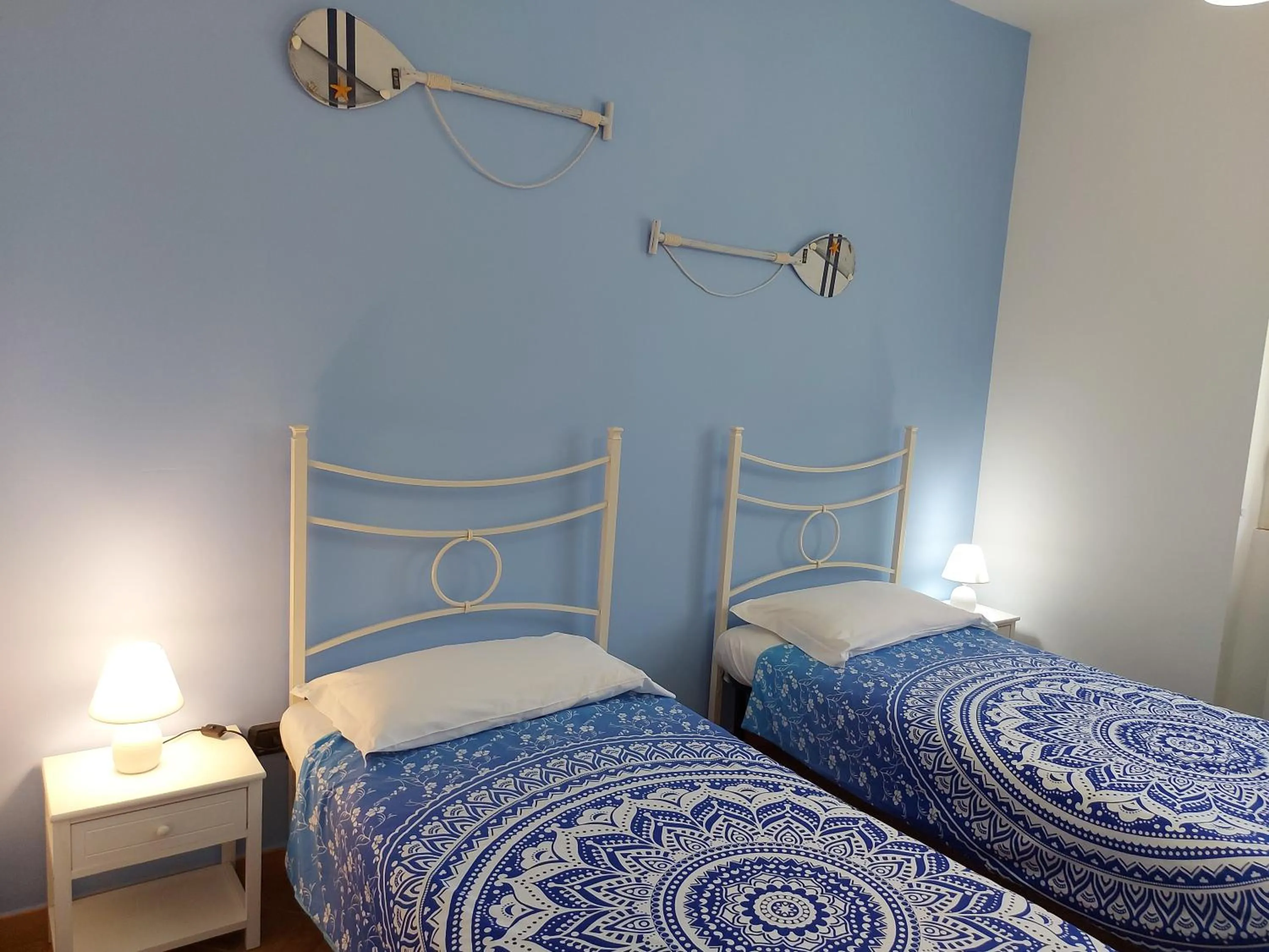 Bedroom, Bed in Villa Mimosa Tropea