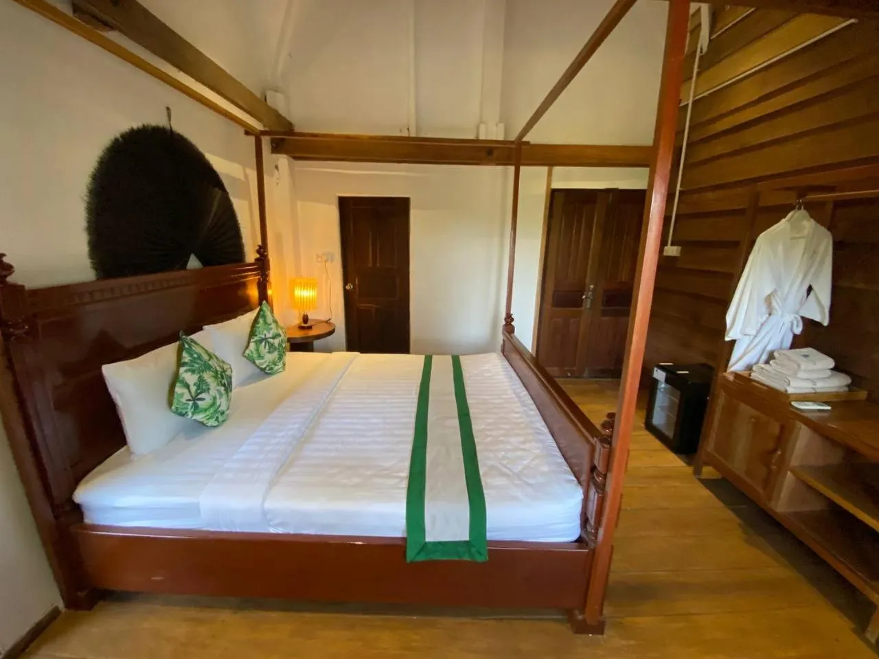 Bed in Ganesha Kampot Resort