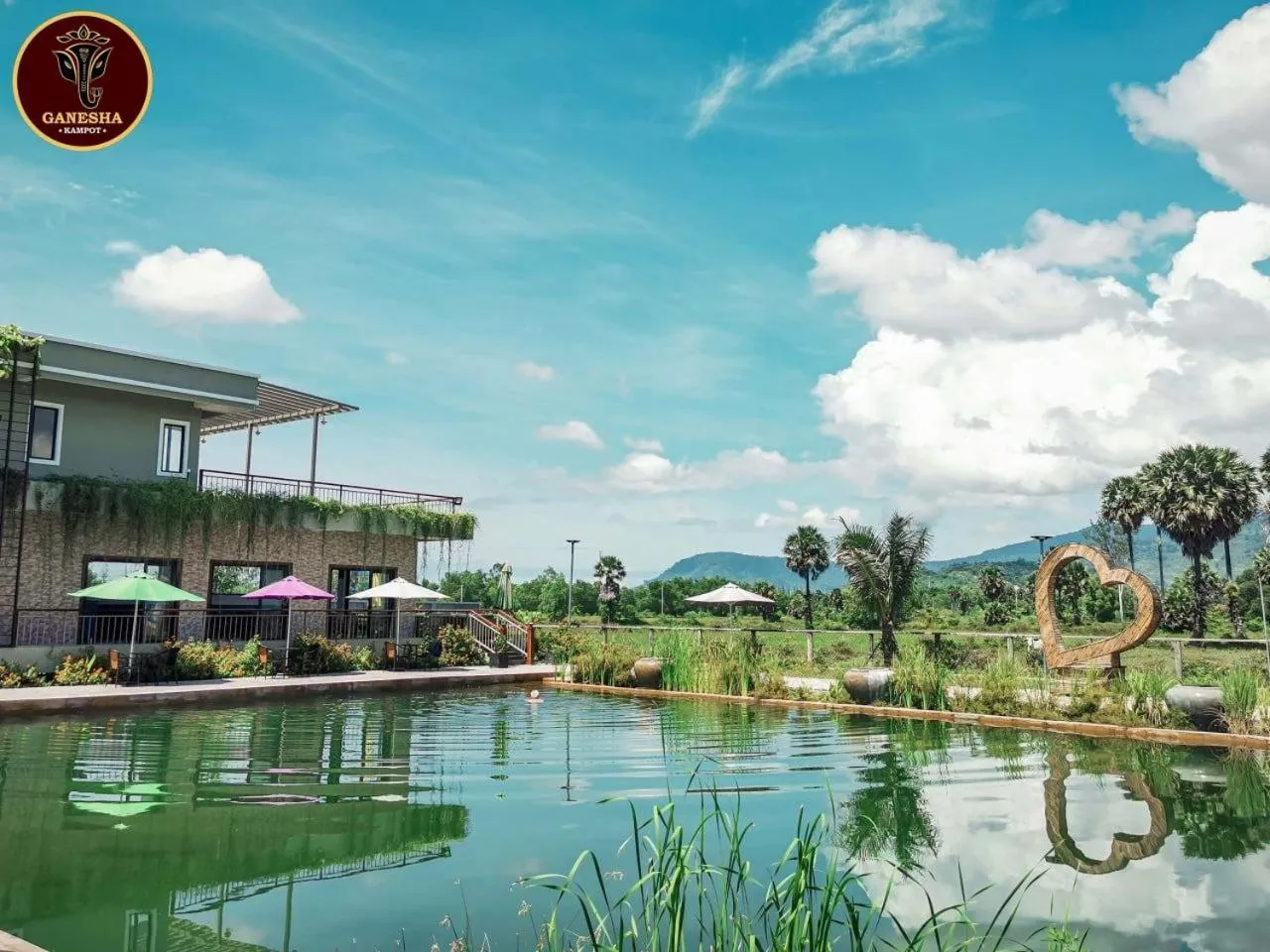 Natural landscape in Ganesha Kampot Resort