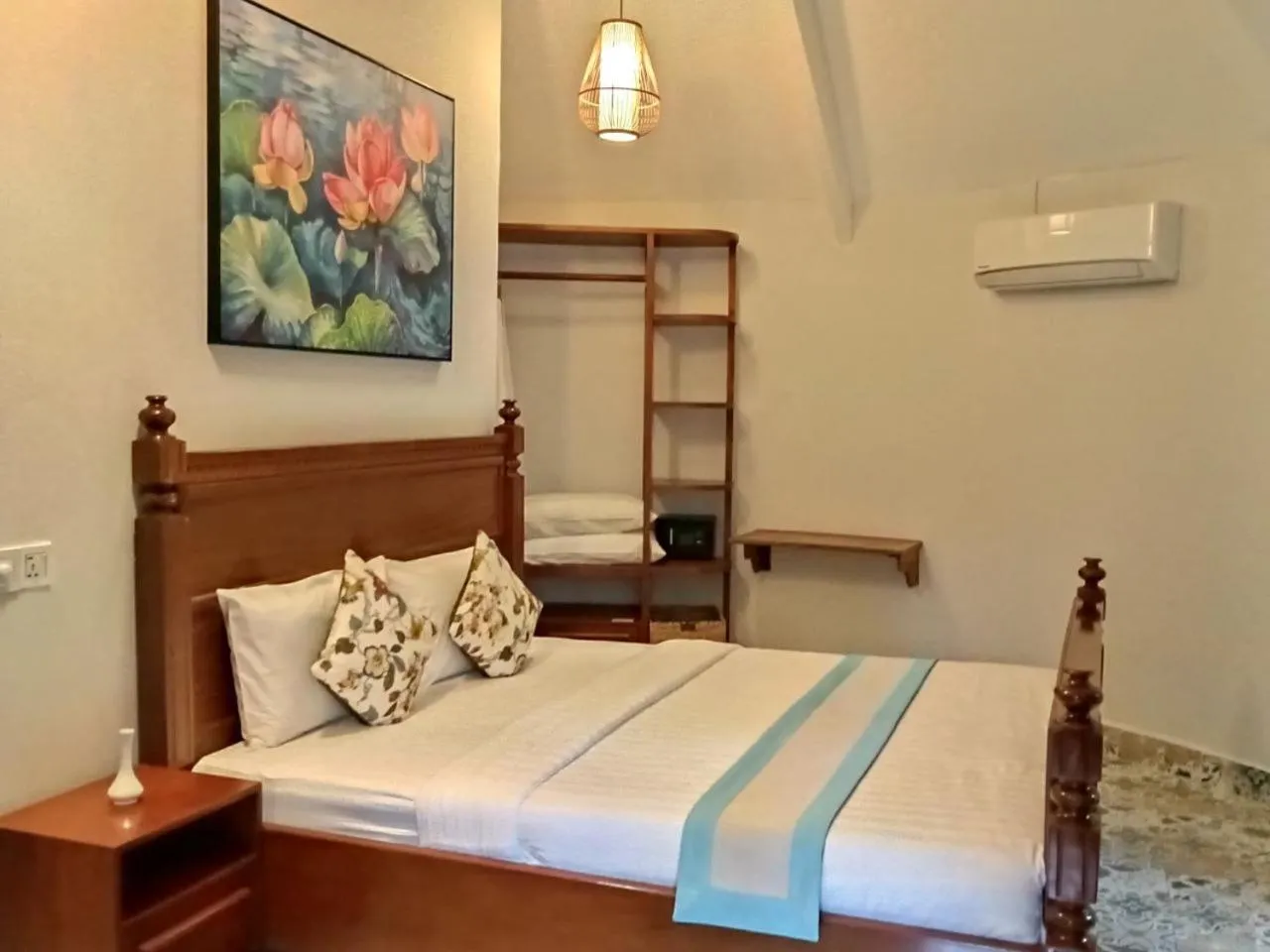 Bed in Ganesha Kampot Resort