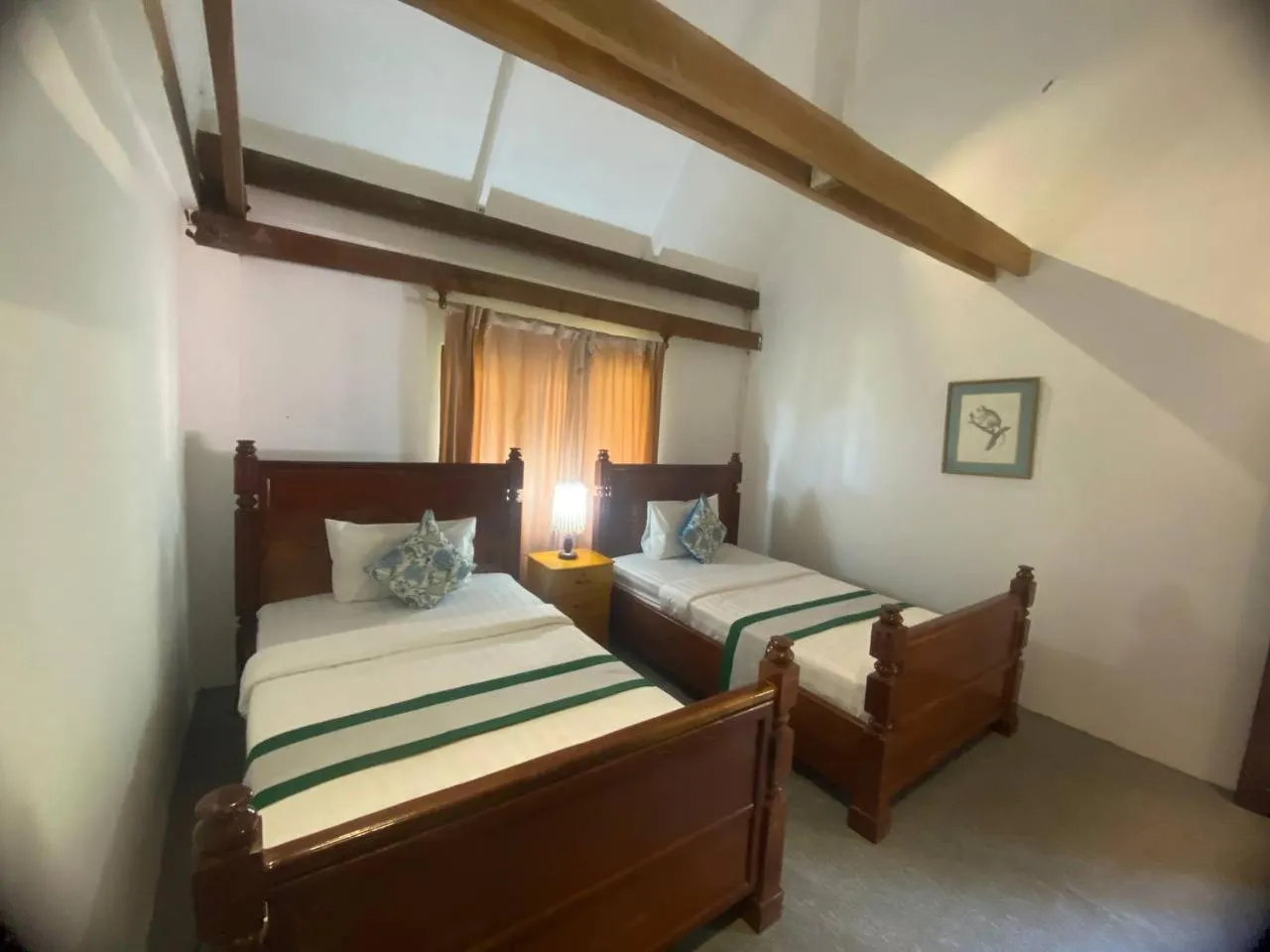 Bed in Ganesha Kampot Resort