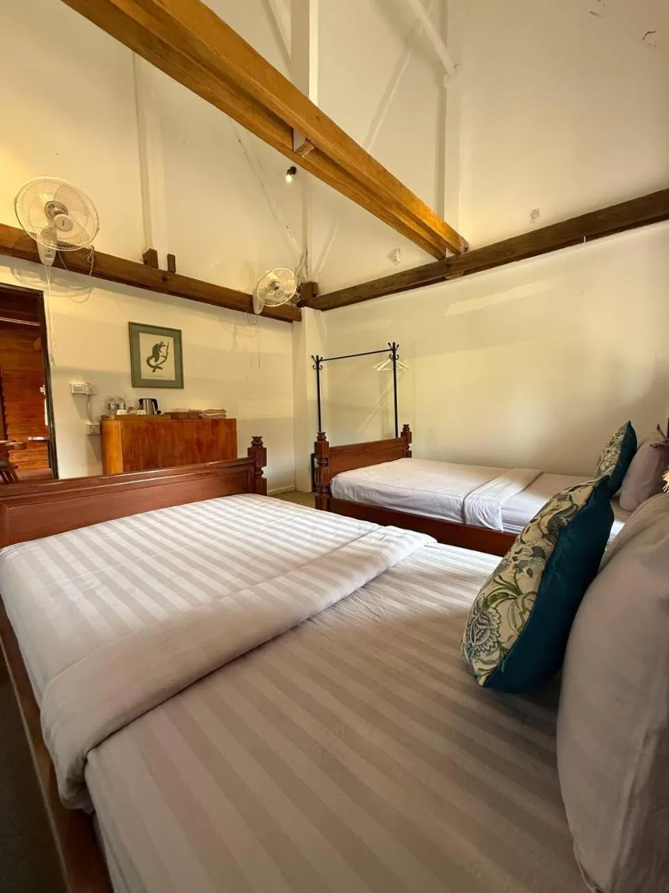 Bed in Ganesha Kampot Resort