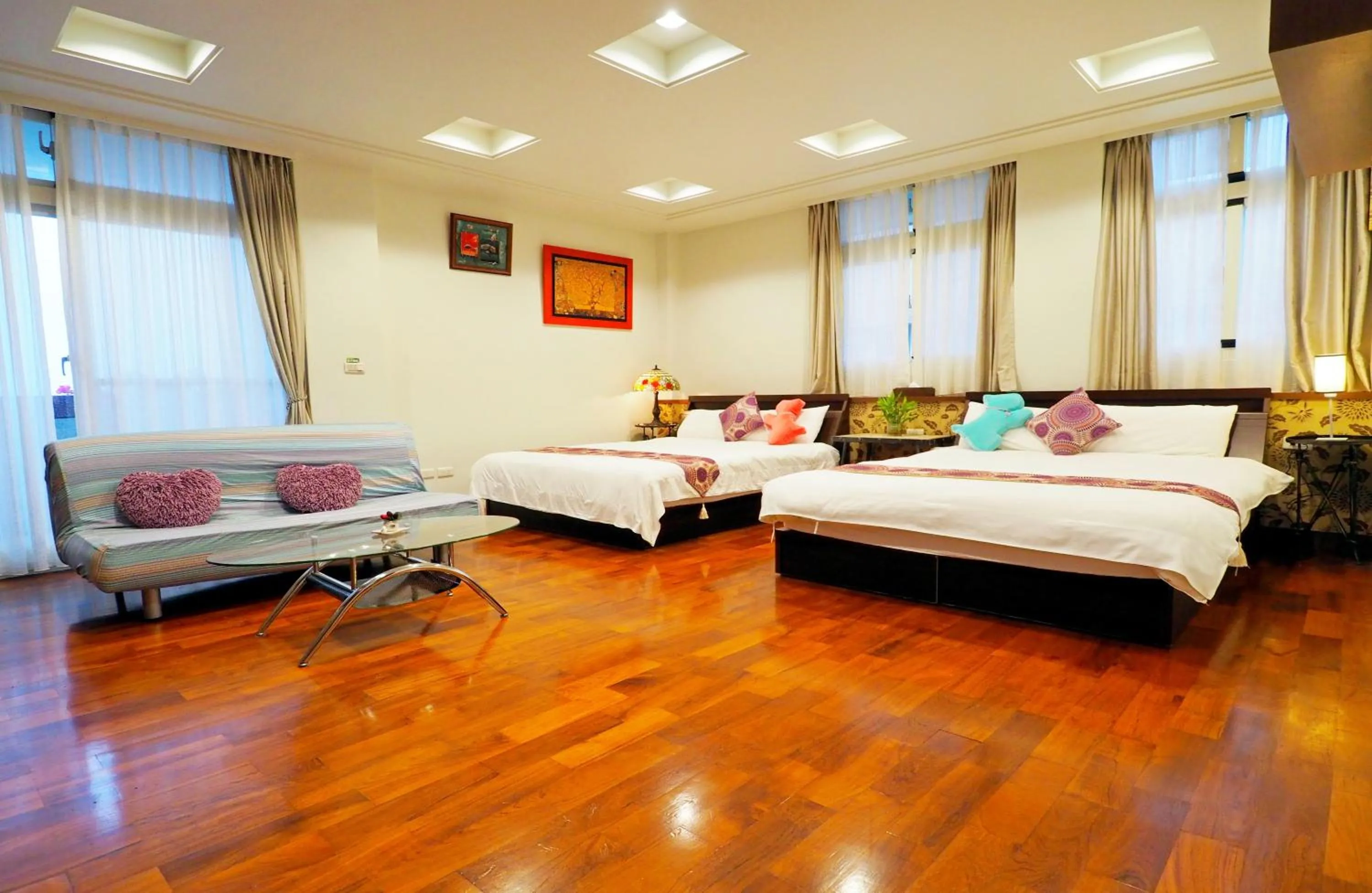 Quadruple Room with Mountain View in Nature House Homestay