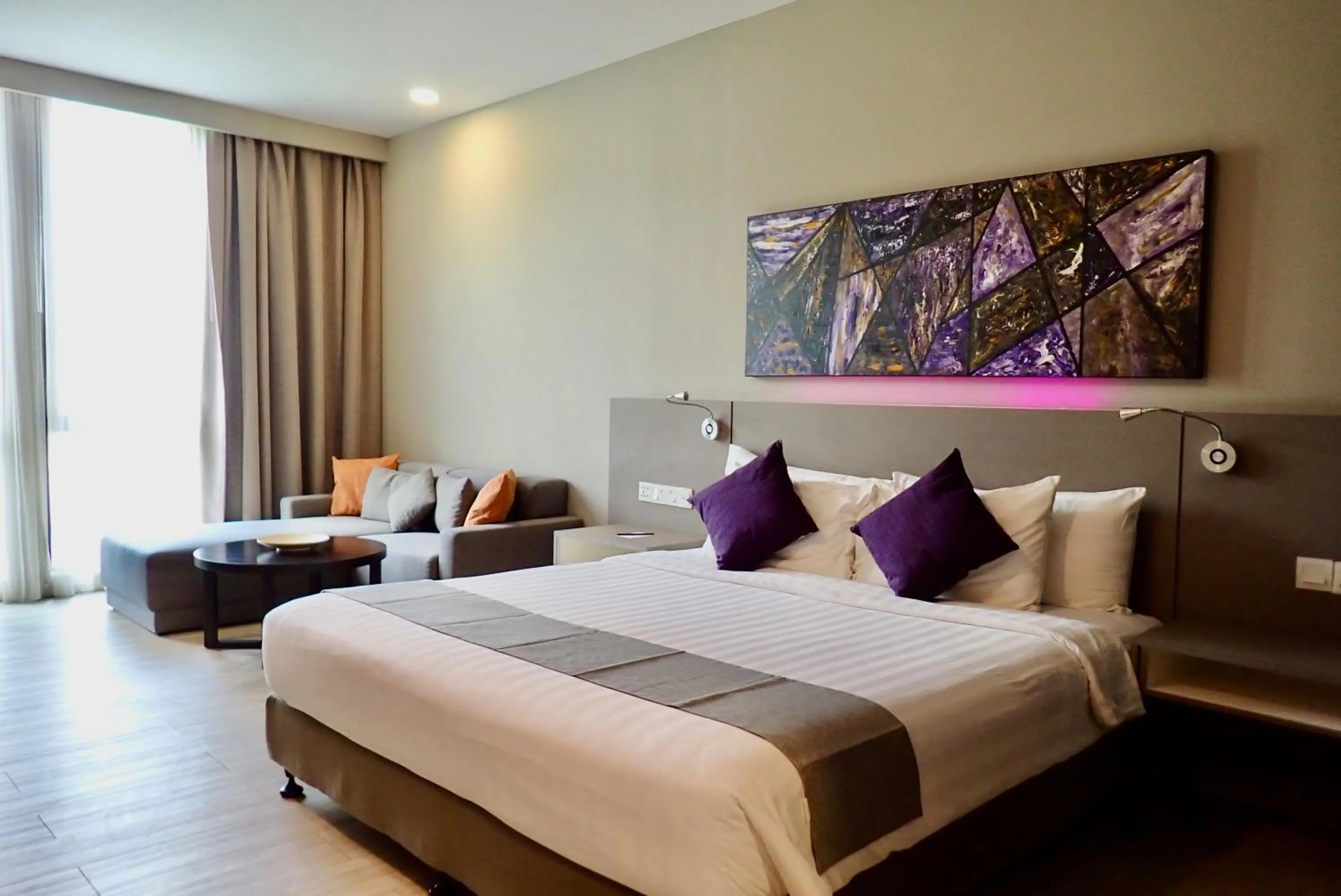 Bed in Qliq Damansara Hotel